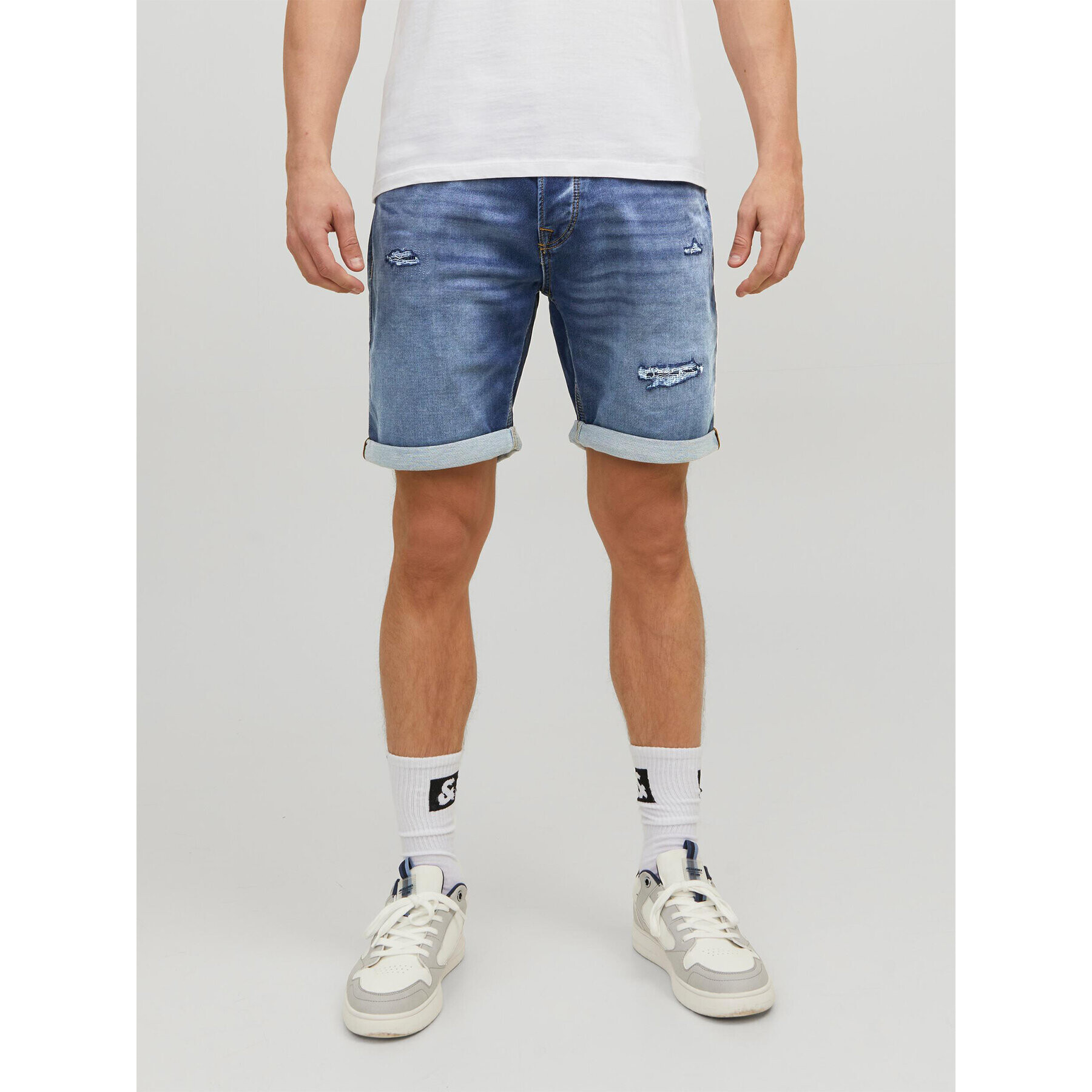 Jack&Jones Džínové šortky Rick 12224125 Modrá Regular Fit - Pepit.cz