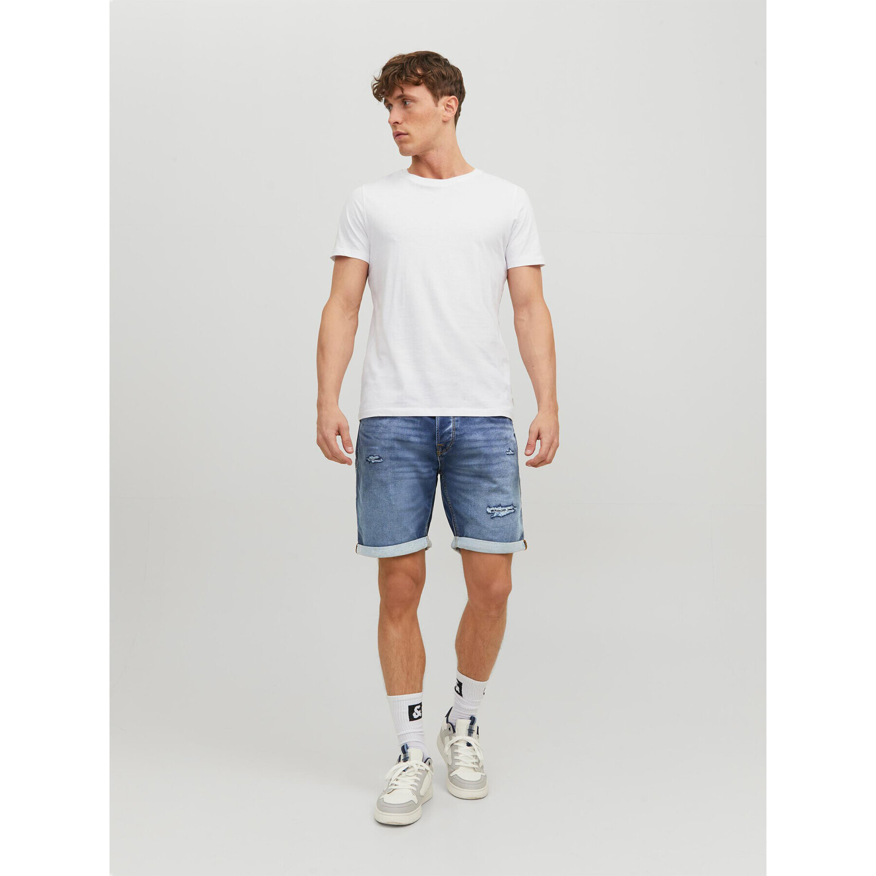 Jack&Jones Džínové šortky Rick 12224125 Modrá Regular Fit - Pepit.cz