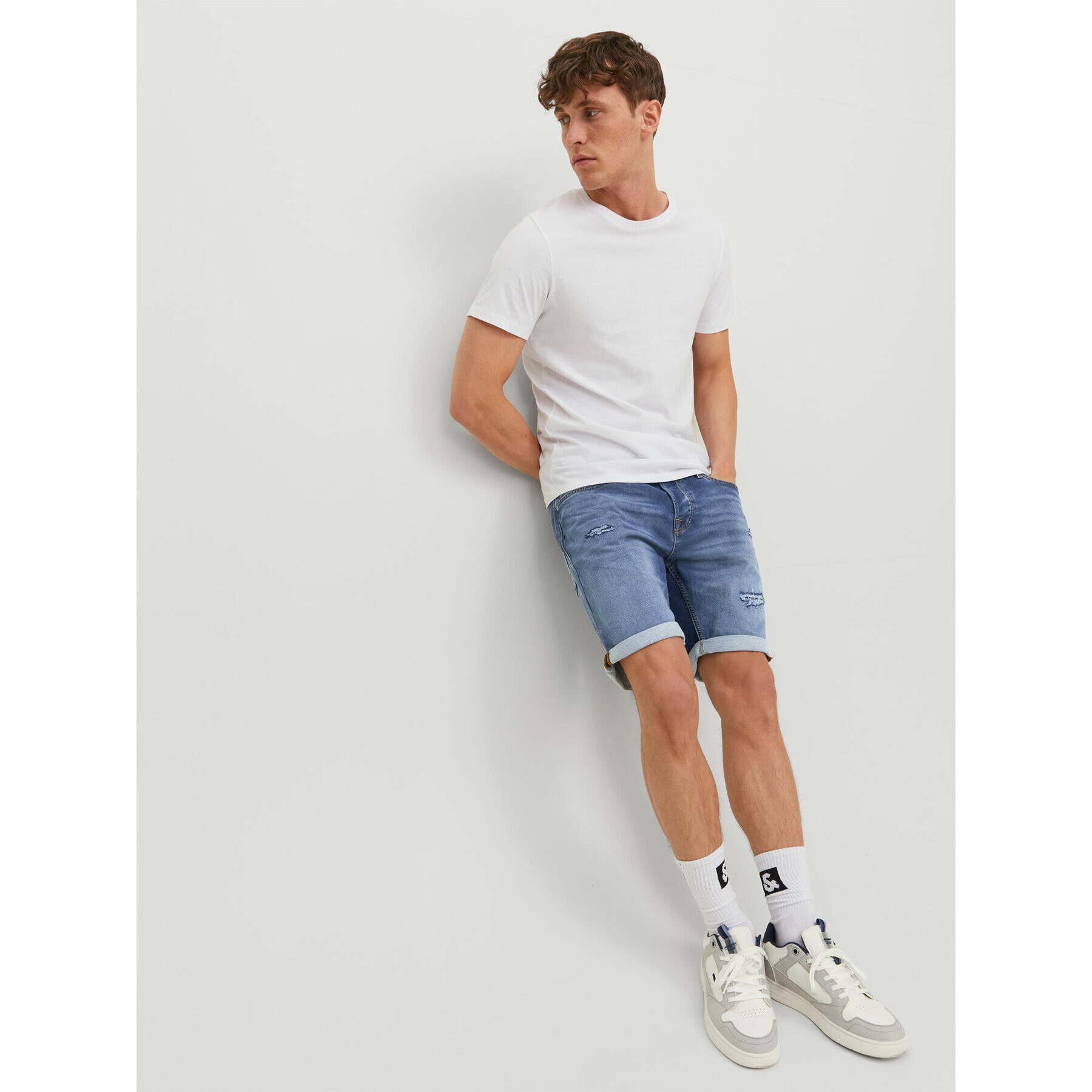 Jack&Jones Džínové šortky Rick 12224125 Modrá Regular Fit - Pepit.cz