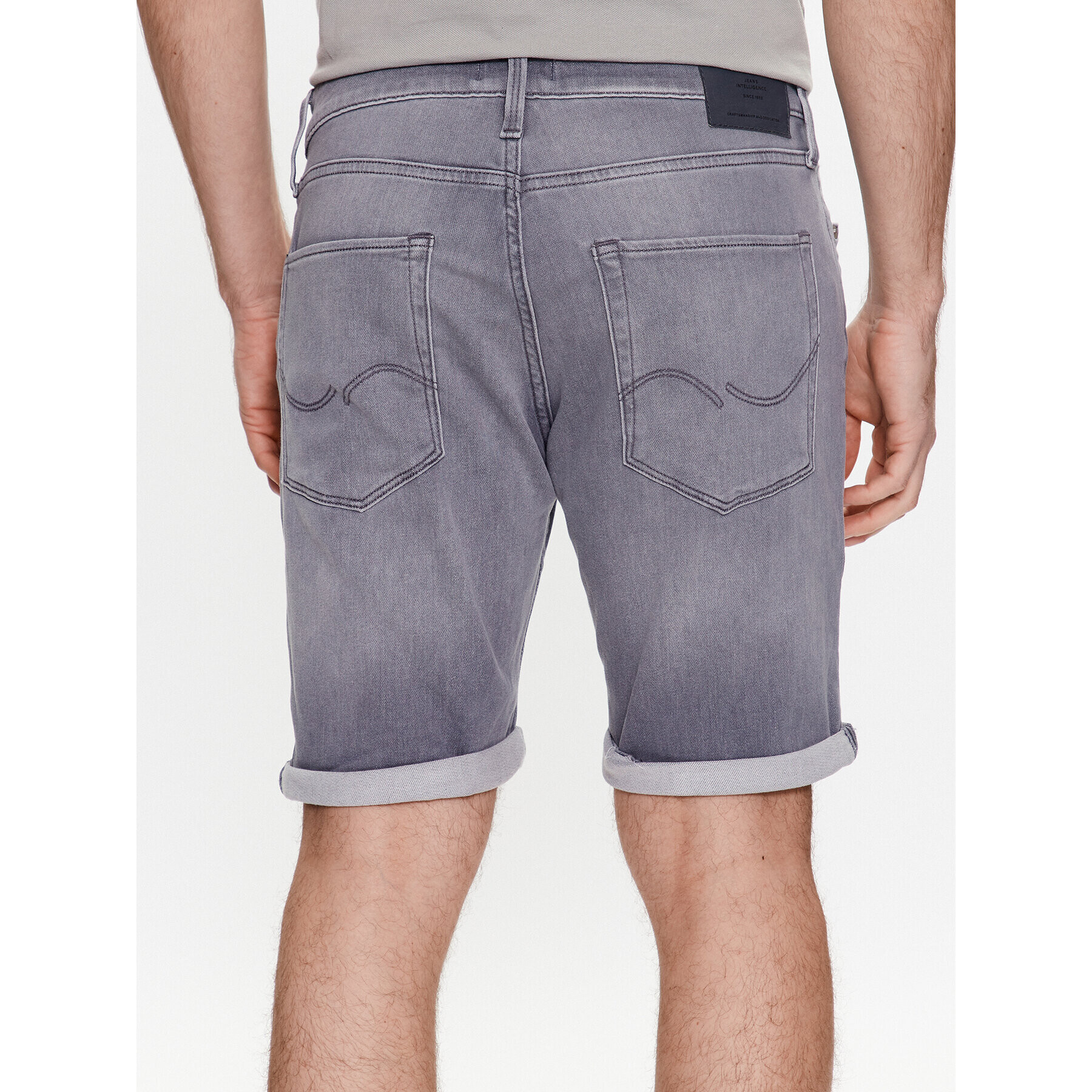 Jack&Jones Džínové šortky Rick 12224128 Šedá Regular Fit - Pepit.cz