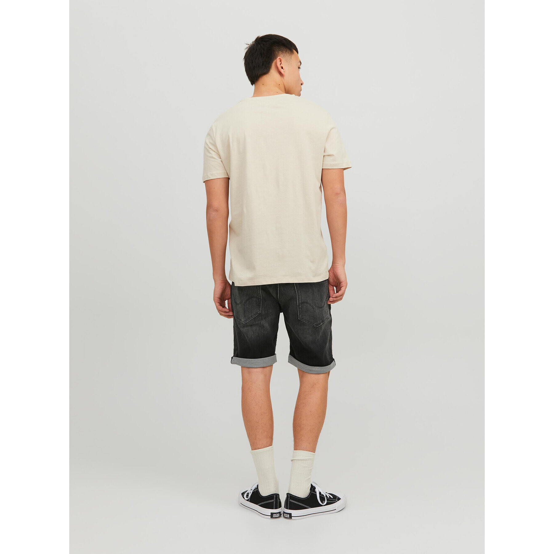 Jack&Jones Džínové šortky Rick 12224129 Černá Regular Fit - Pepit.cz