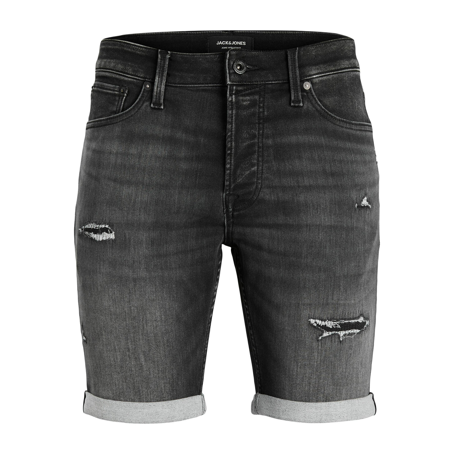 Jack&Jones Džínové šortky Rick 12224129 Černá Regular Fit - Pepit.cz