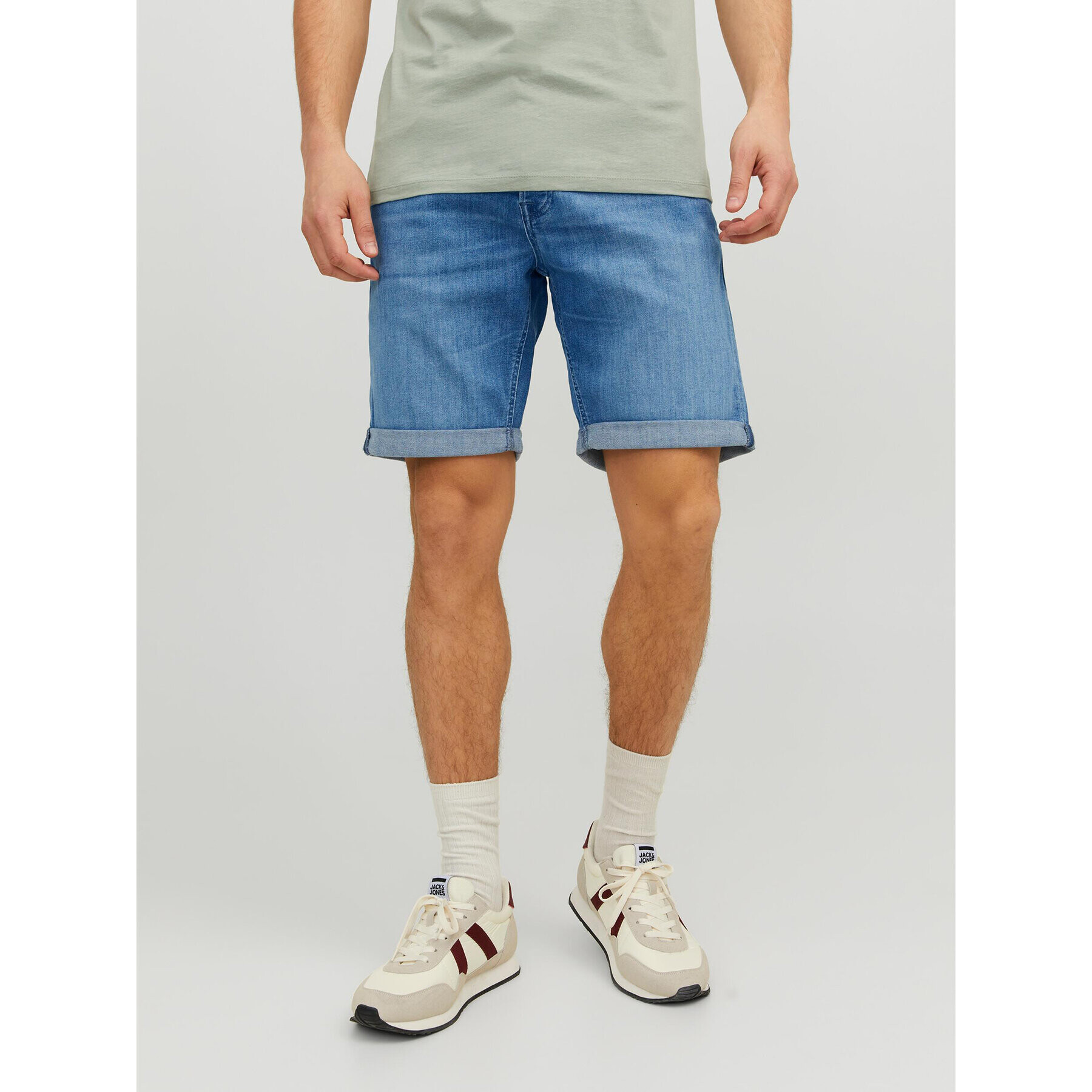 Jack&Jones Džínové šortky 12225898 Modrá Regular Fit - Pepit.cz