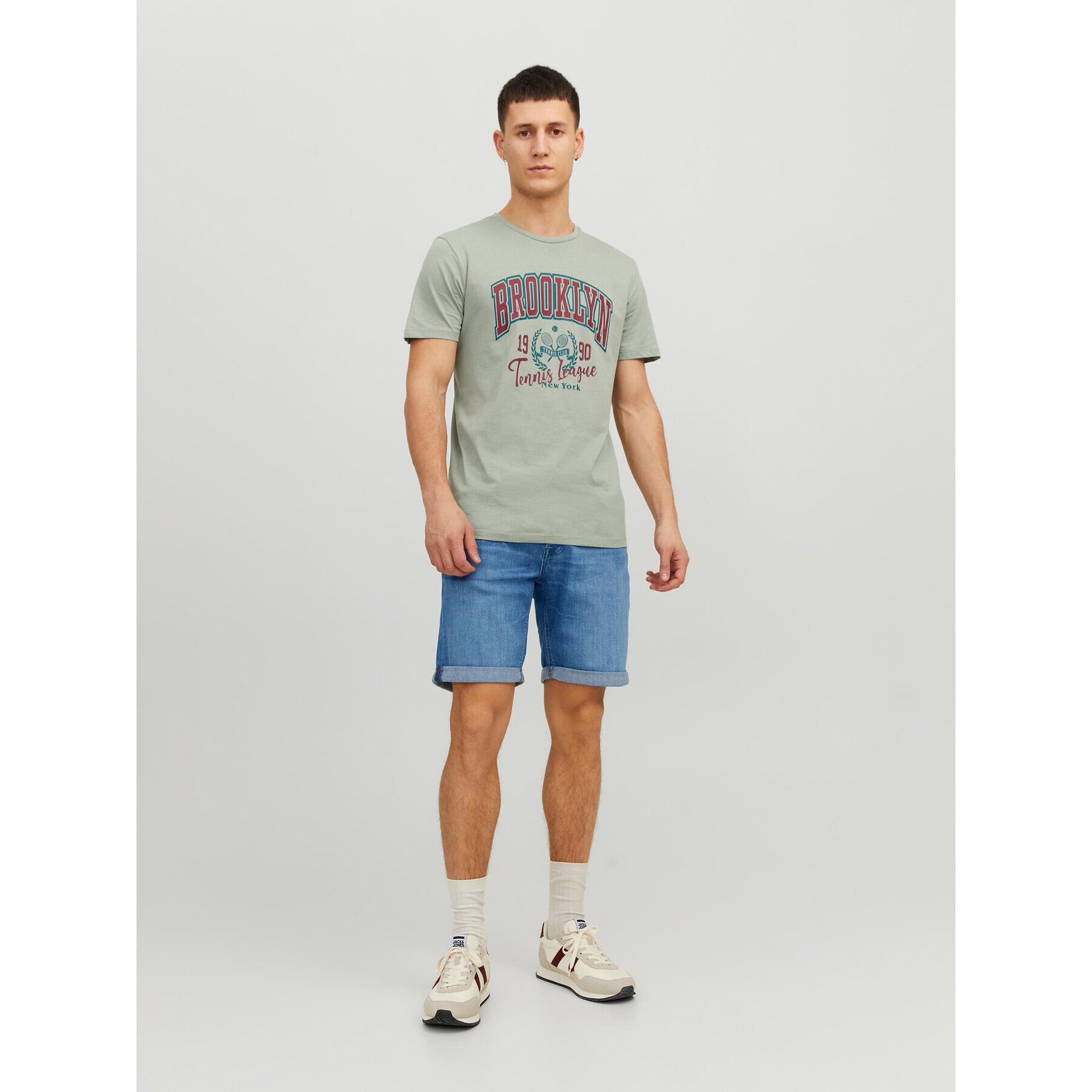 Jack&Jones Džínové šortky 12225898 Modrá Regular Fit - Pepit.cz