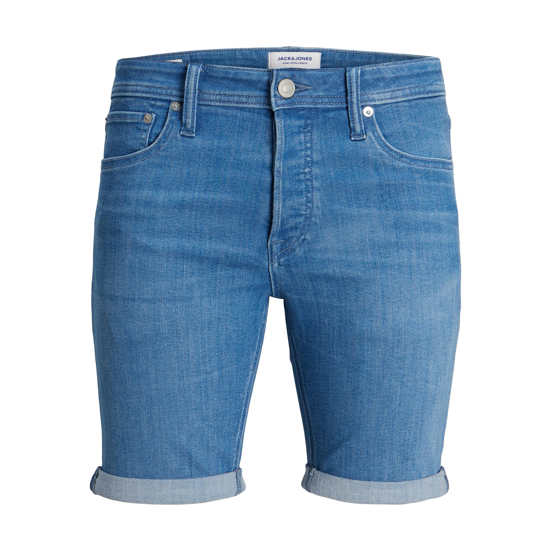 Jack&Jones Džínové šortky 12225898 Modrá Regular Fit - Pepit.cz