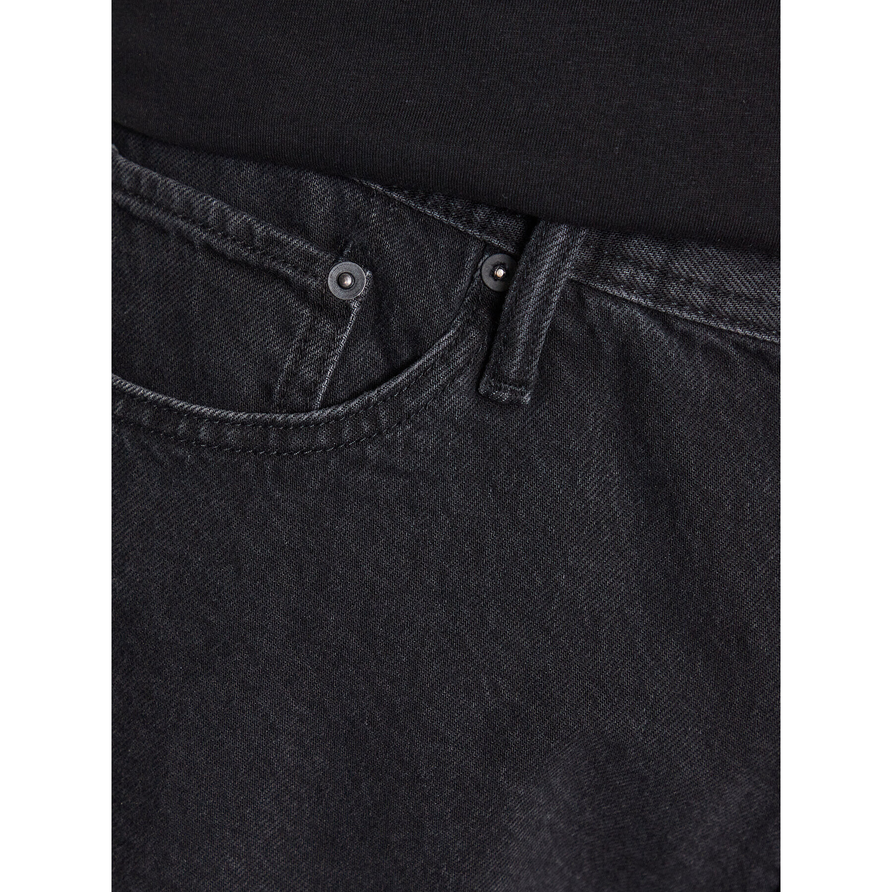 Jack&Jones Džínové šortky Tony 12229606 Černá Baggy Fit - Pepit.cz