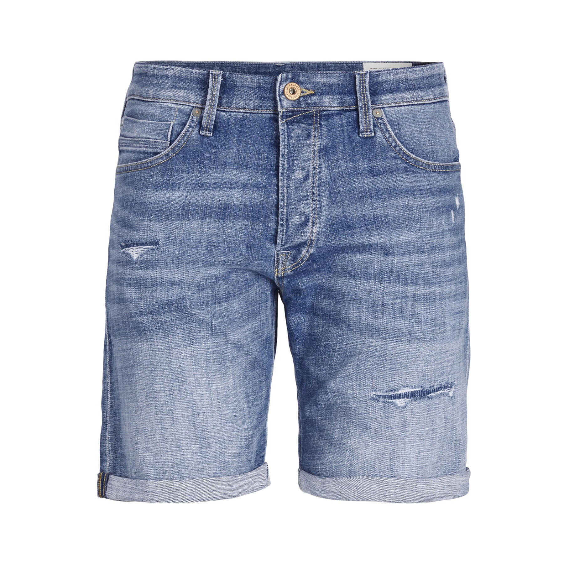 Jack&Jones Džínové šortky Chris 12236195 Modrá Relaxed Fit - Pepit.cz