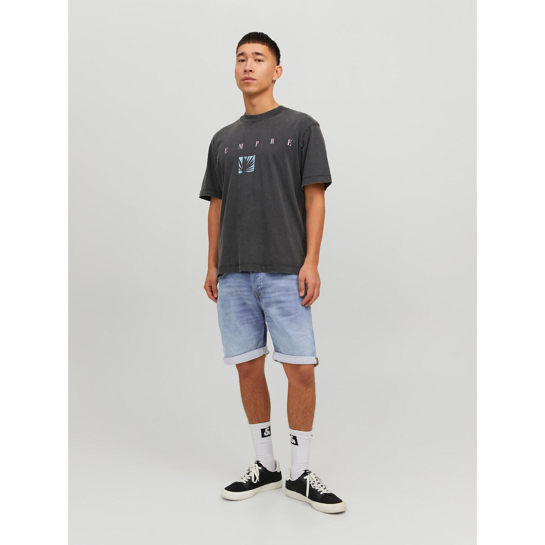 Jack&Jones Džínové šortky Rick 12223675 Modrá Regular Fit - Pepit.cz