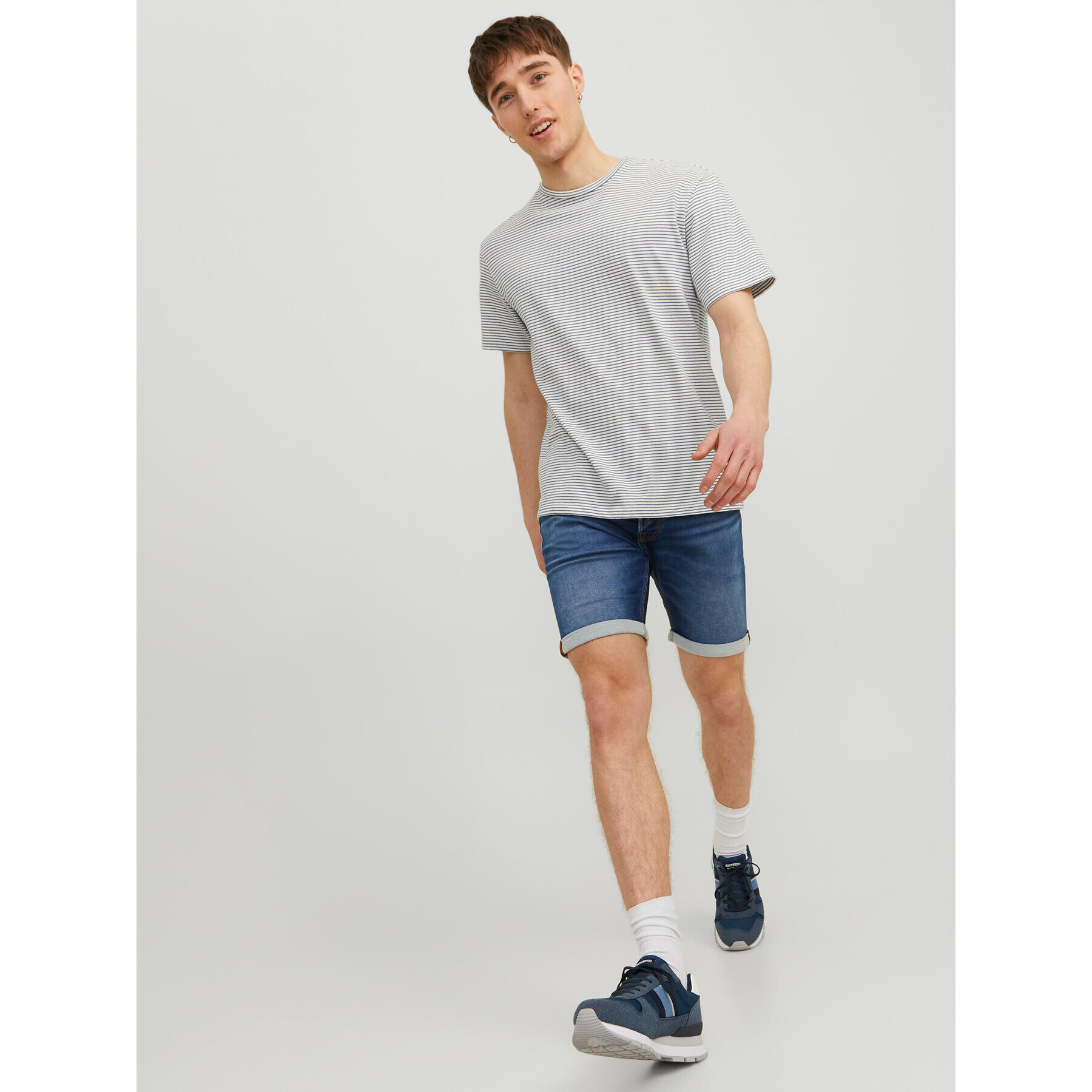 Jack&Jones Džínové šortky Rick 12223677 Tmavomodrá Regular Fit - Pepit.cz