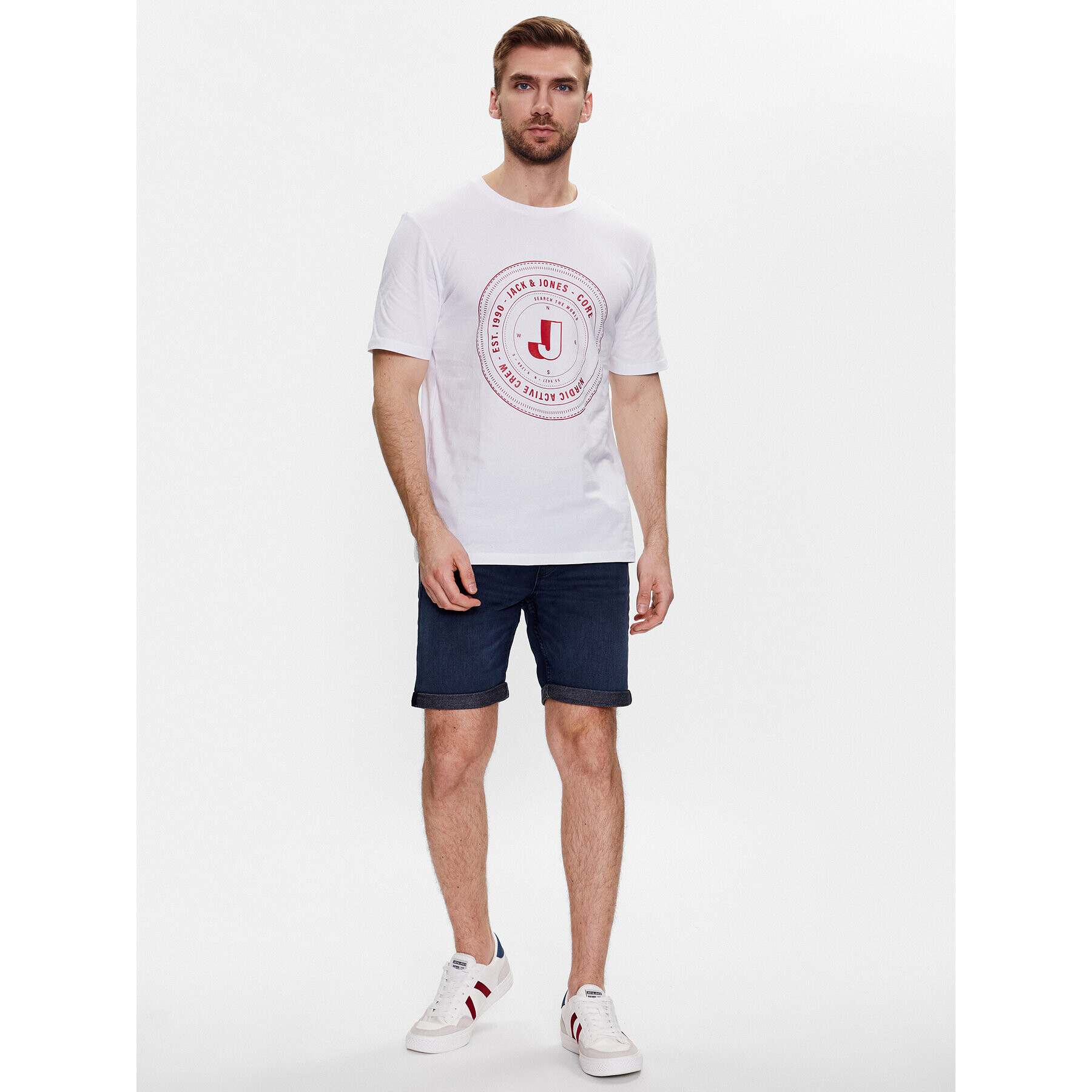 Jack&Jones Džínové šortky Rick 12223989 Tmavomodrá Regular Fit - Pepit.cz