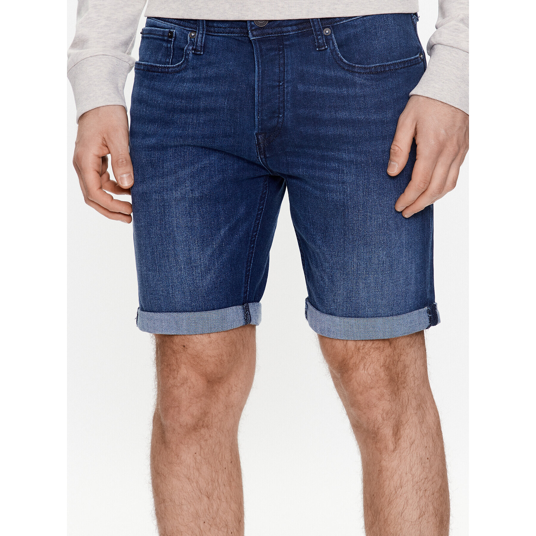 Jack&Jones Džínové šortky Rick 12225900 Tmavomodrá Regular Fit - Pepit.cz