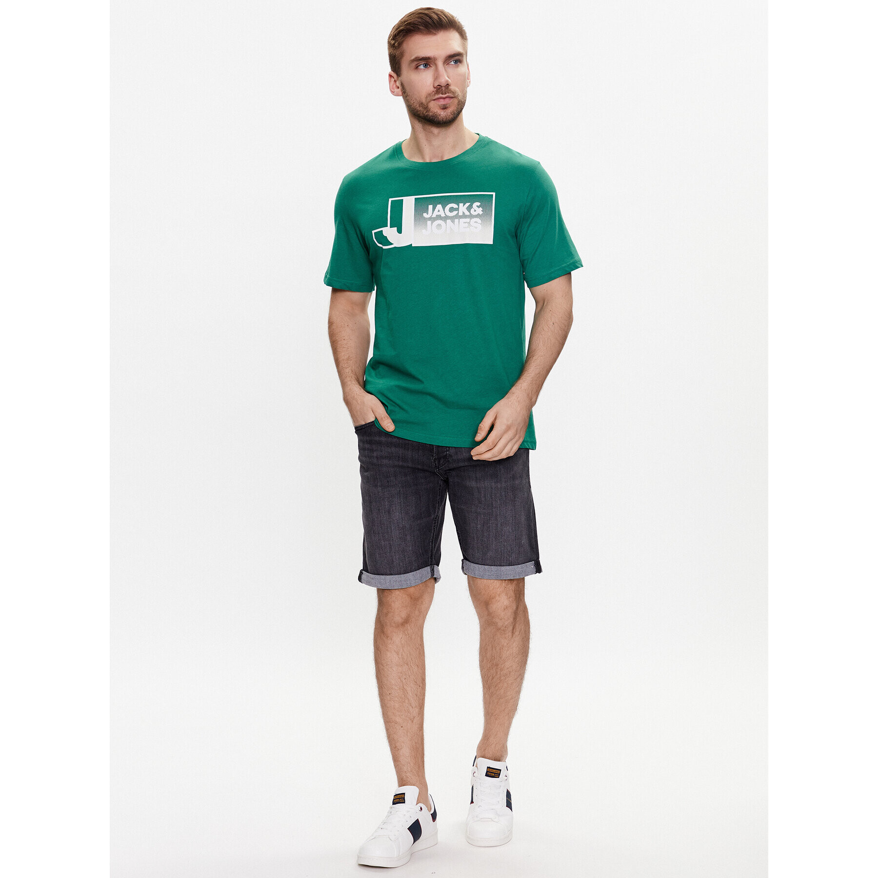 Jack&Jones Džínové šortky Rick 12225902 Černá Regular Fit - Pepit.cz