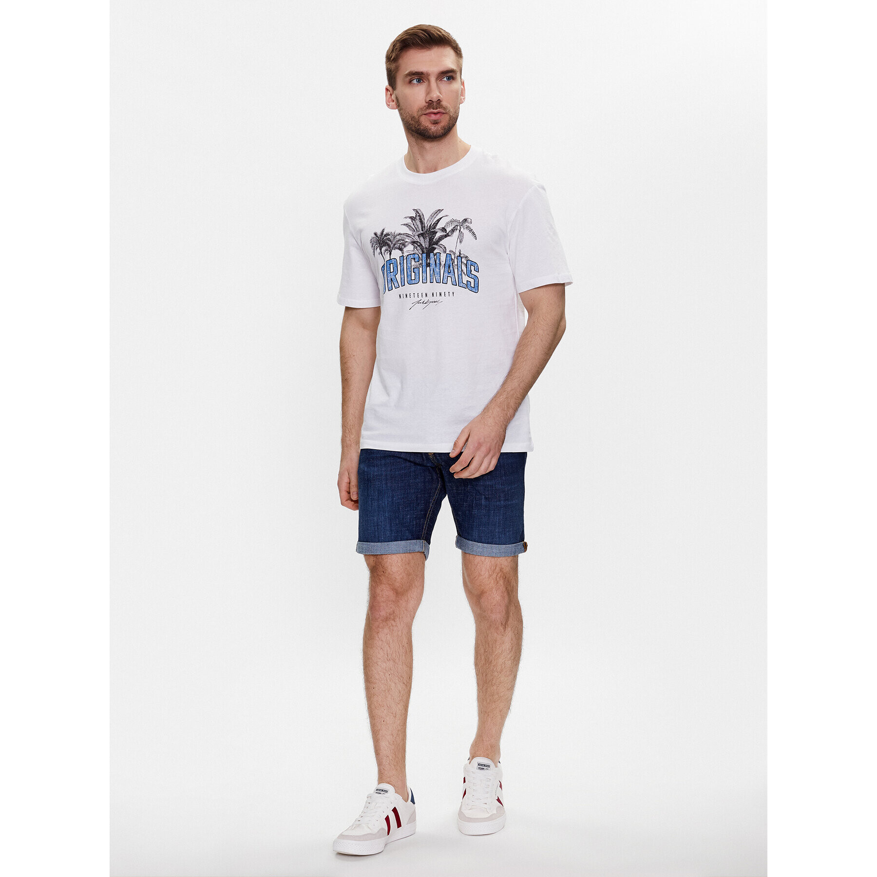 Jack&Jones Džínové šortky Rick 12226231 Tmavomodrá Regular Fit - Pepit.cz