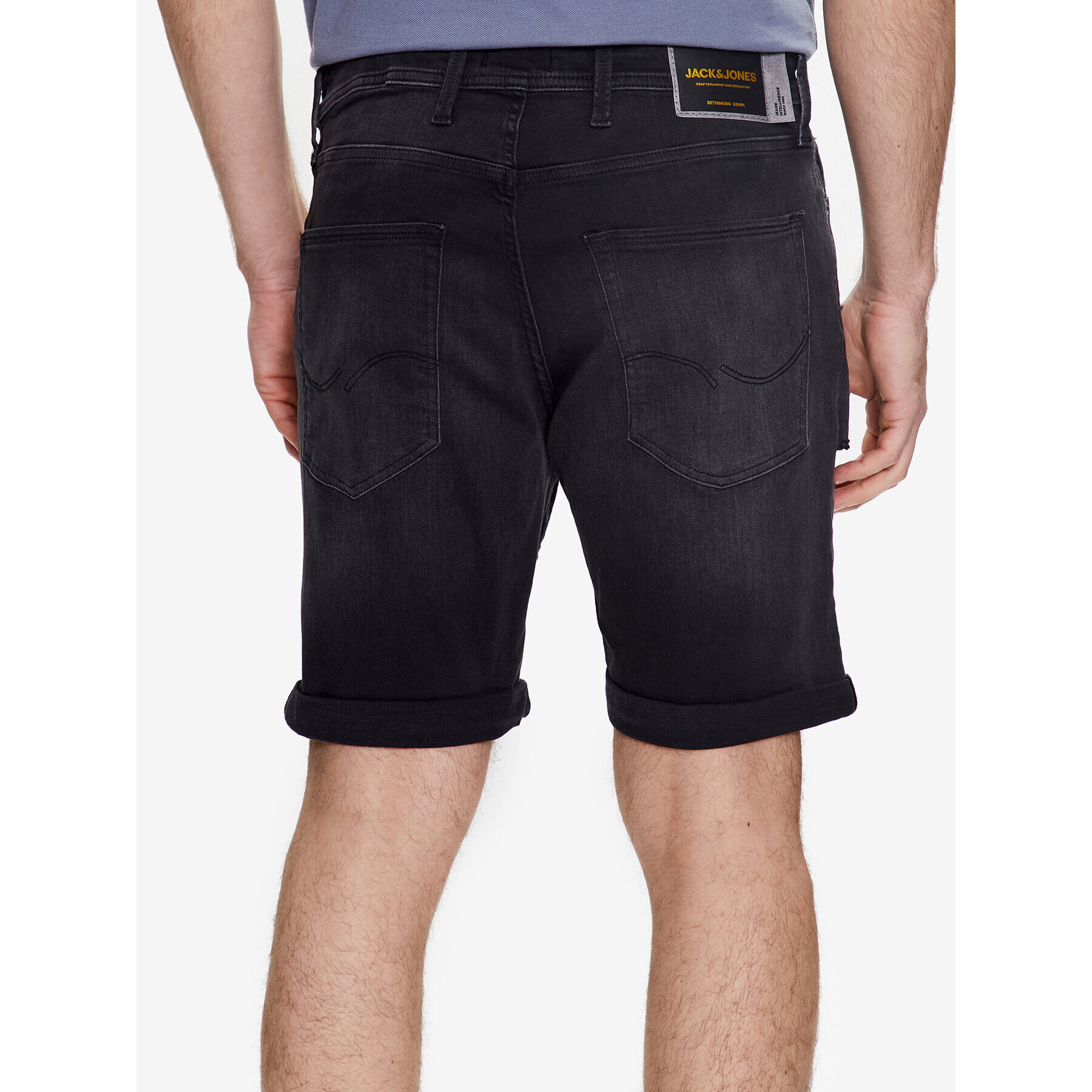 Jack&Jones Džínové šortky Rick 12237918 Černá Regular Fit - Pepit.cz