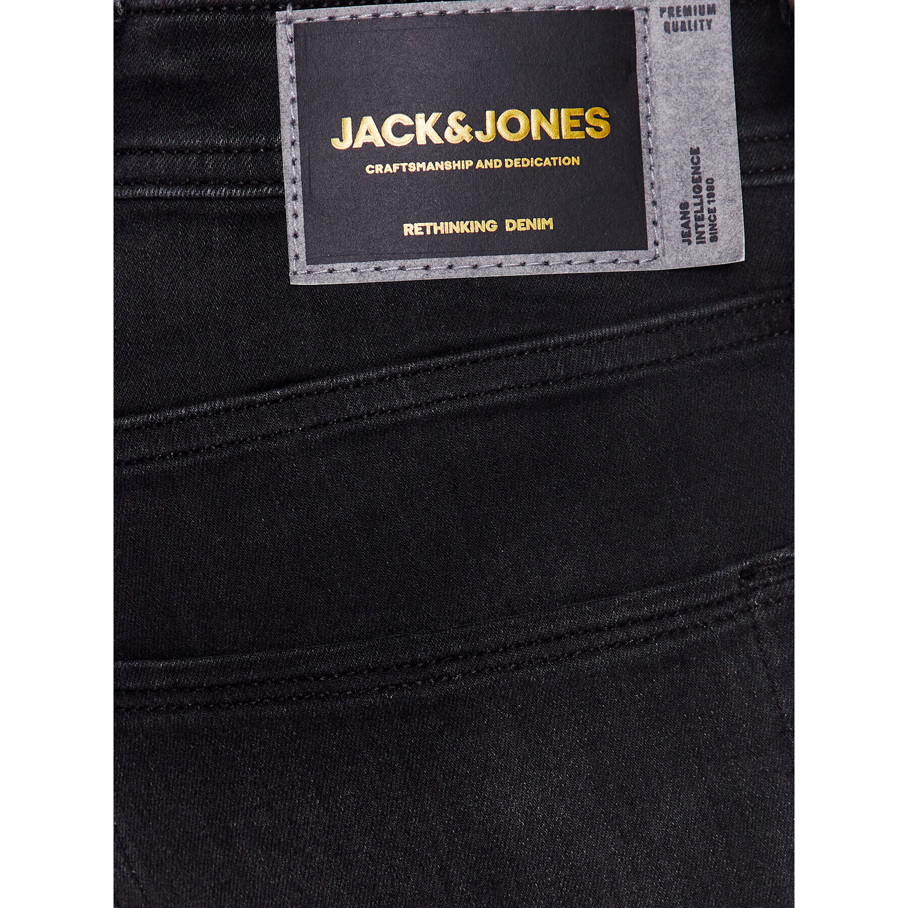 Jack&Jones Džínové šortky Rick 12237918 Černá Regular Fit - Pepit.cz