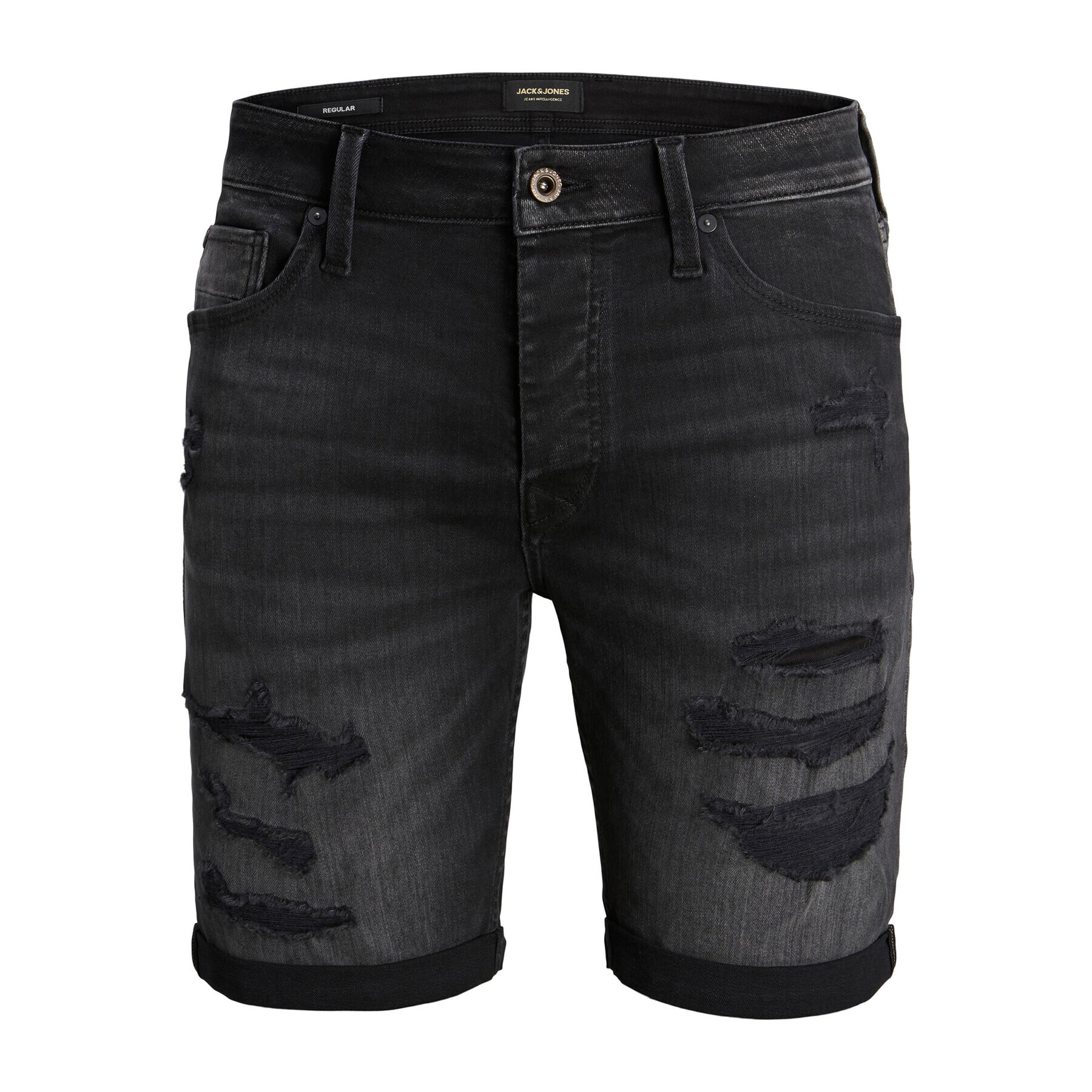 Jack&Jones Džínové šortky Rick 12237918 Černá Regular Fit - Pepit.cz