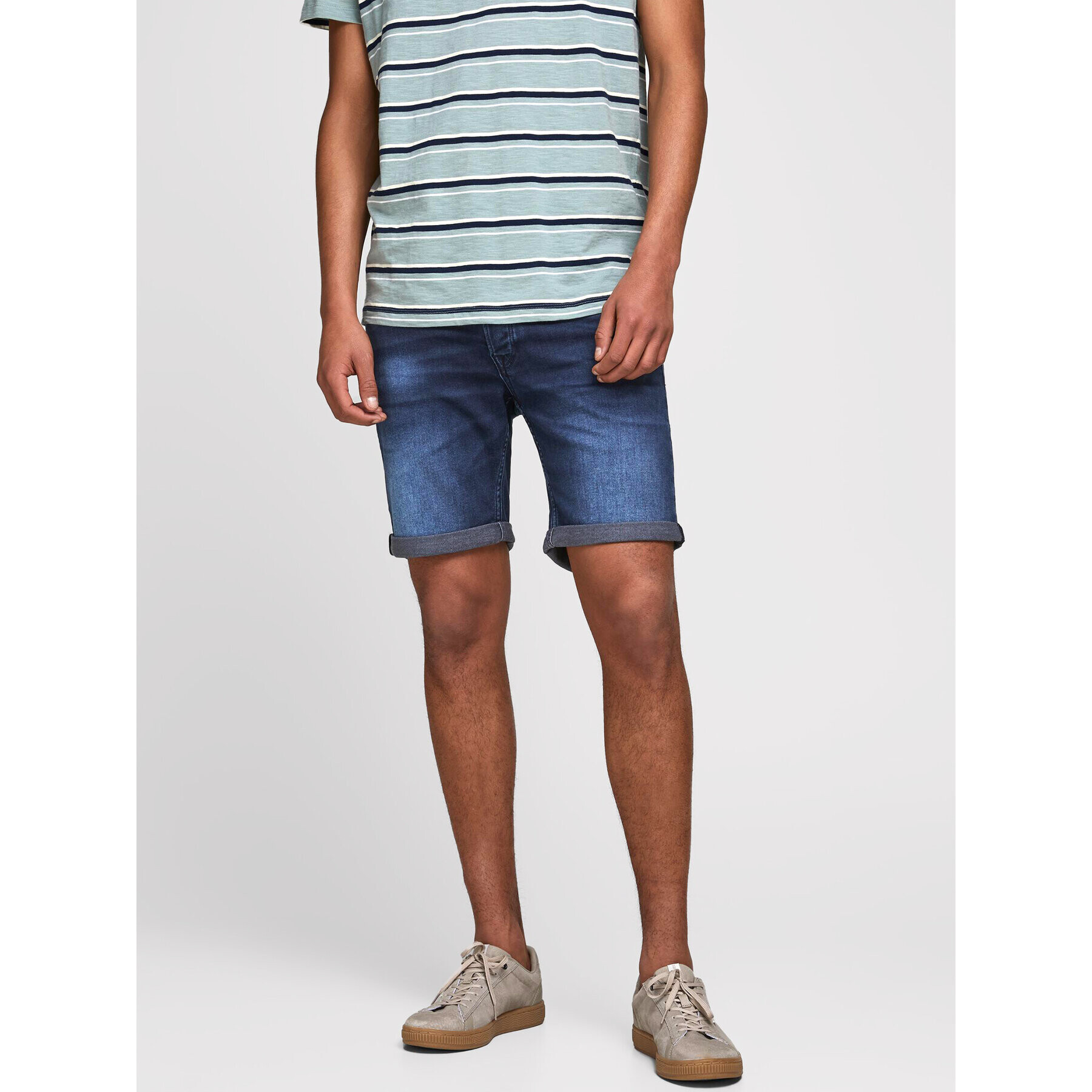 Jack&Jones Džínové šortky Rick Icon 12170014 Tmavomodrá Regular Fit - Pepit.cz