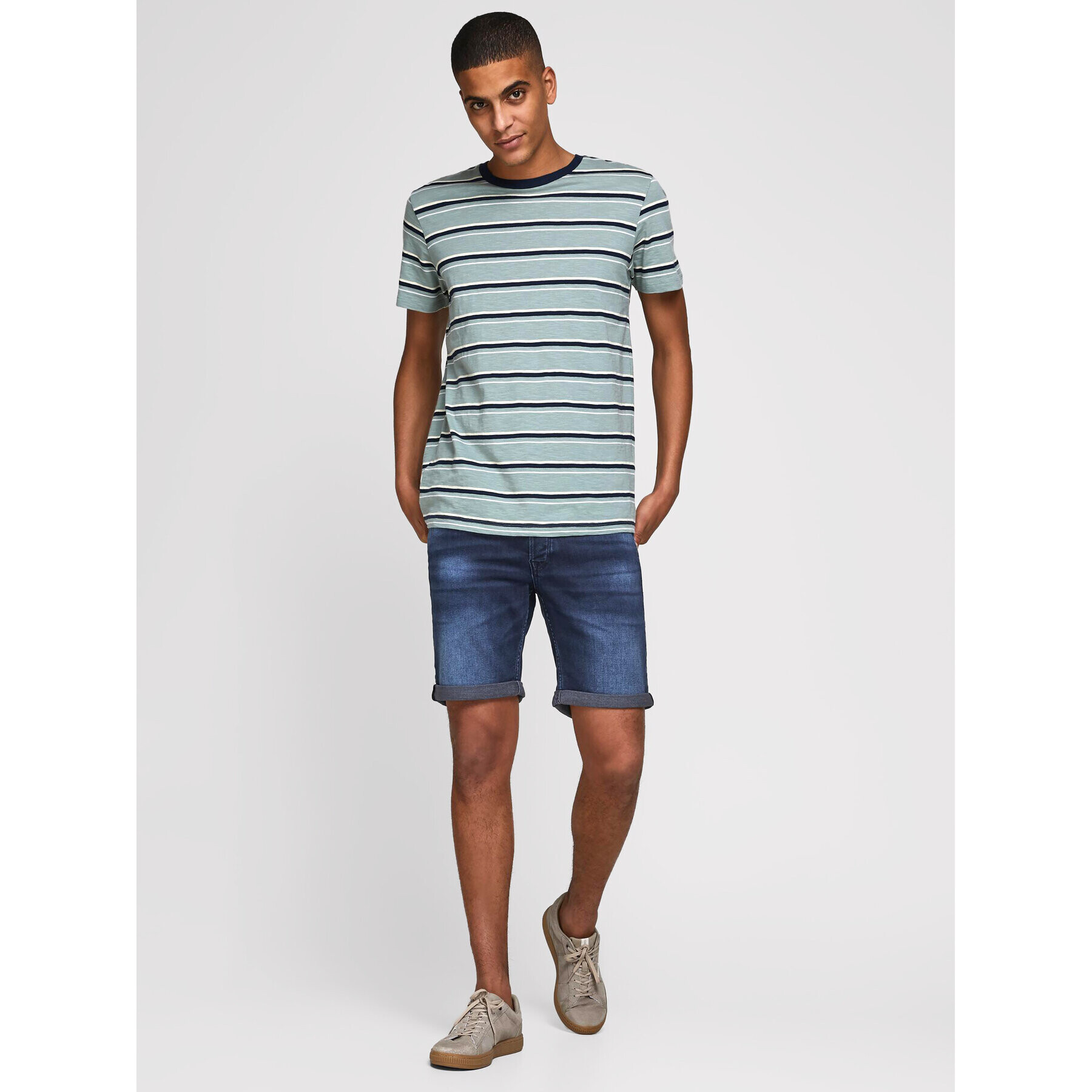 Jack&Jones Džínové šortky Rick Icon 12170014 Tmavomodrá Regular Fit - Pepit.cz