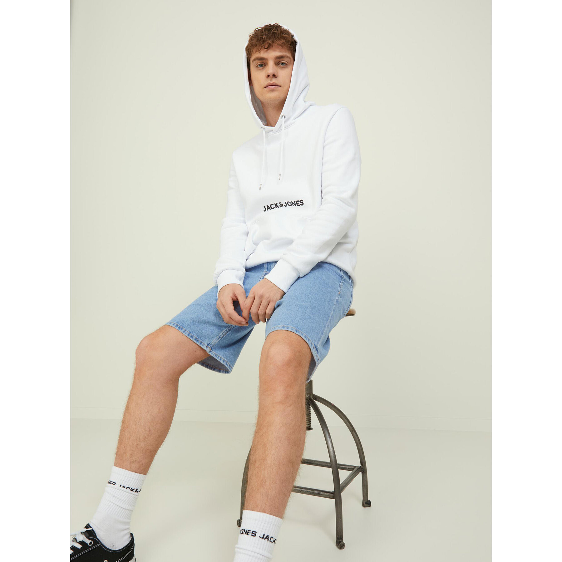 Jack&Jones Džínové šortky Tony 12212180 Modrá Loose Fit - Pepit.cz