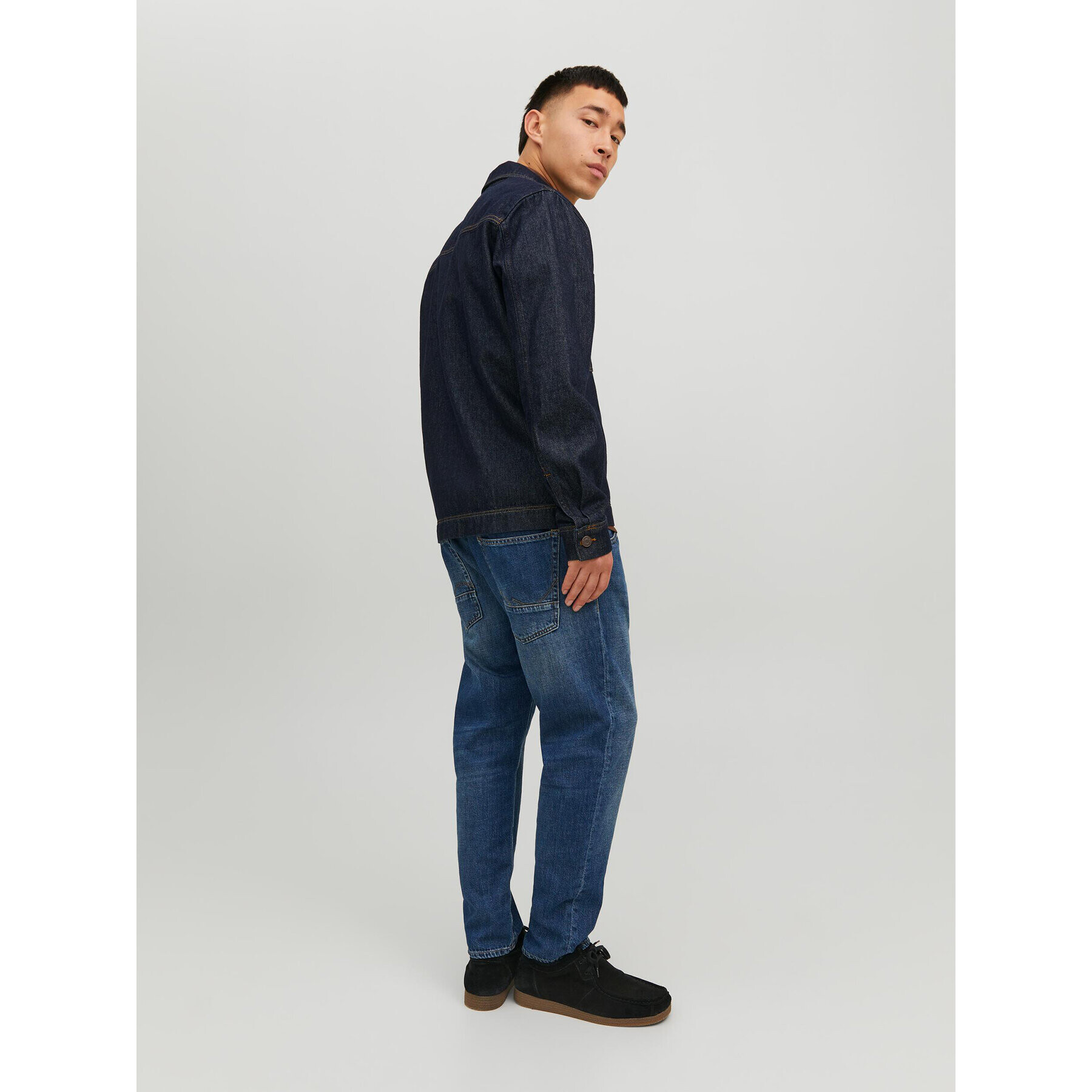 Jack&Jones Jeansy Frank 12229858 Tmavomodrá Relaxed Fit - Pepit.cz