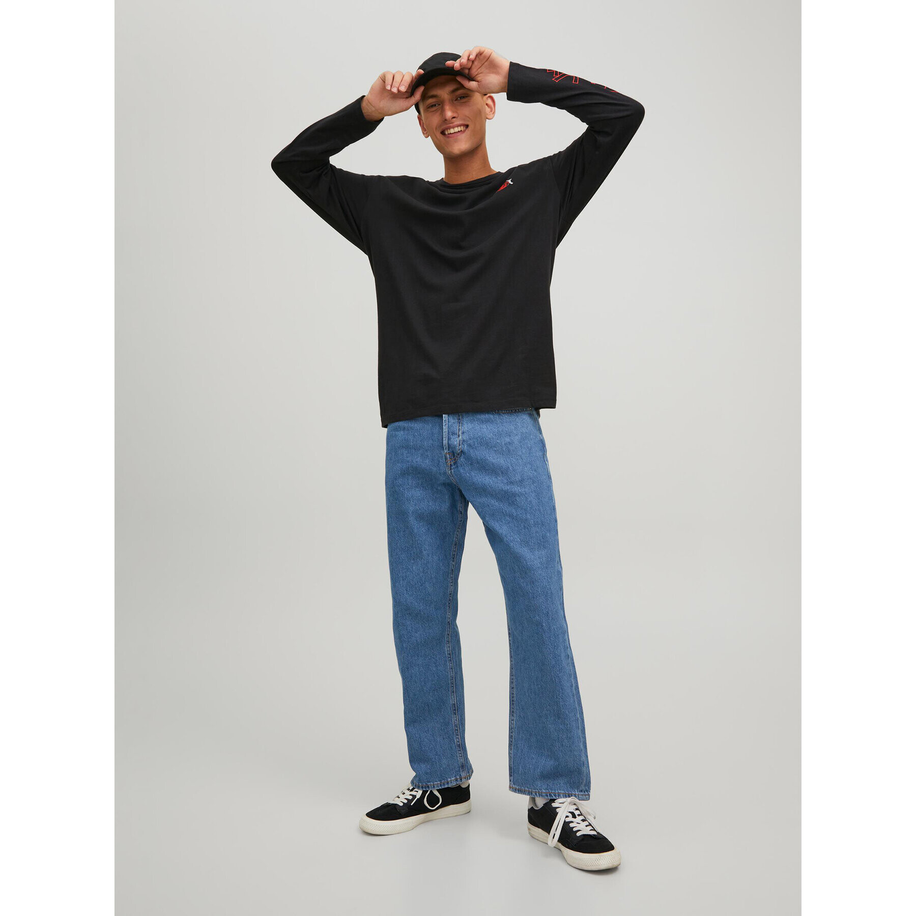 Jack&Jones Jeansy 12230772 Modrá Loose Fit - Pepit.cz