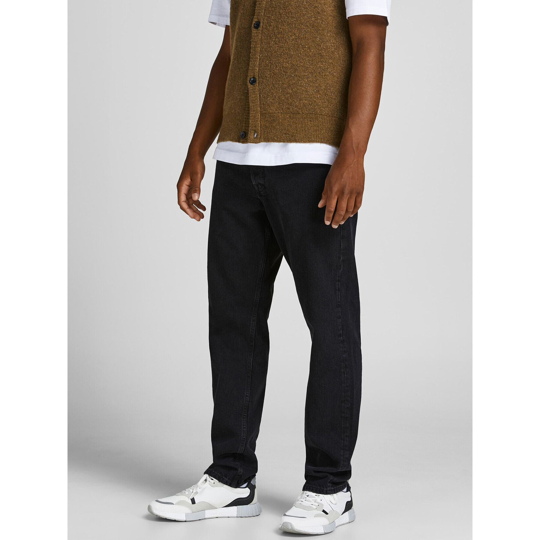 Jack&Jones Jeansy Chris 12168656 Černá Relaxed Fit - Pepit.cz