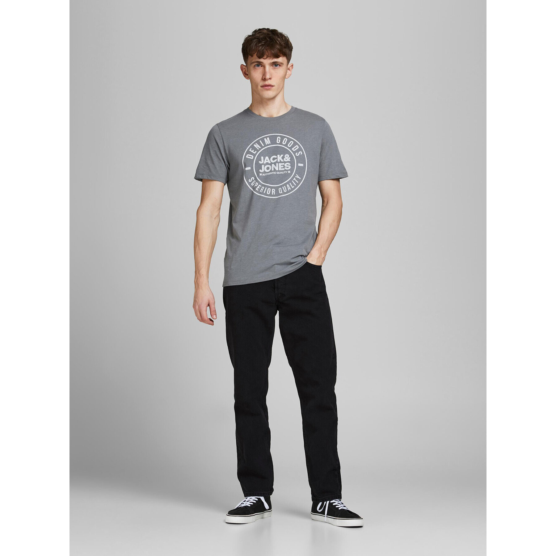 Jack&Jones Jeansy Chris 12168656 Černá Relaxed Fit - Pepit.cz