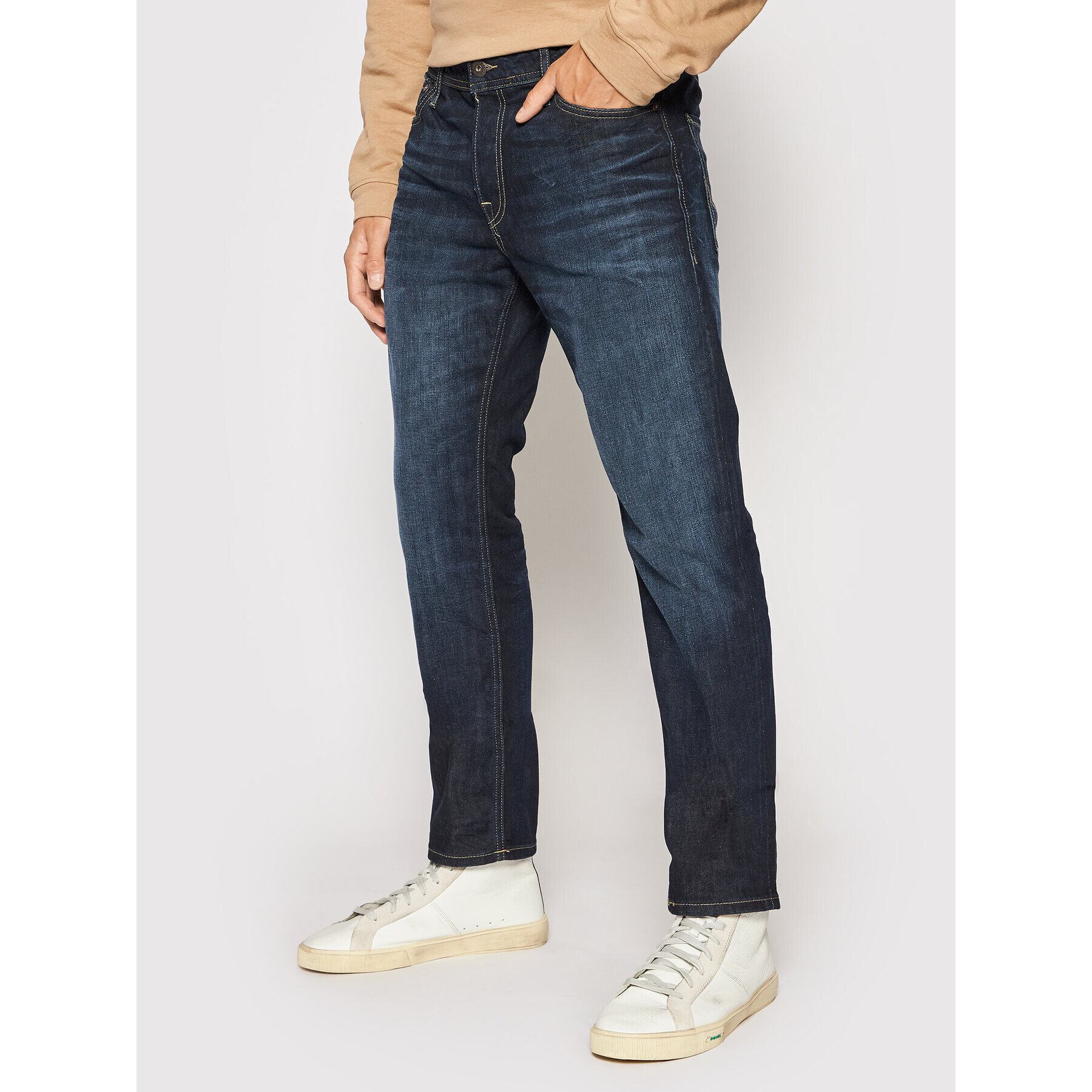 Jack&Jones Jeansy Clark 12089063 Tmavomodrá Regular Fit - Pepit.cz