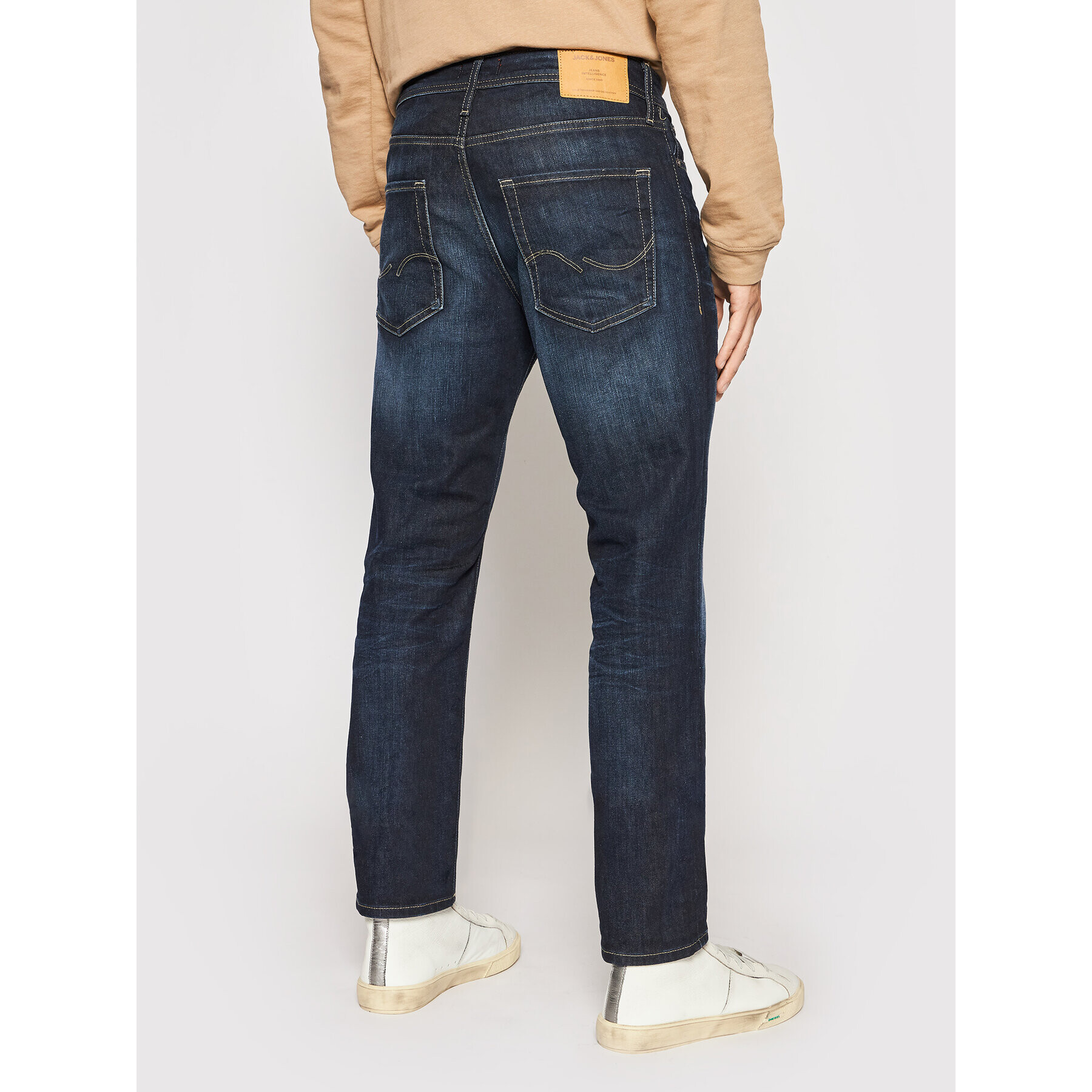 Jack&Jones Jeansy Clark 12089063 Tmavomodrá Regular Fit - Pepit.cz