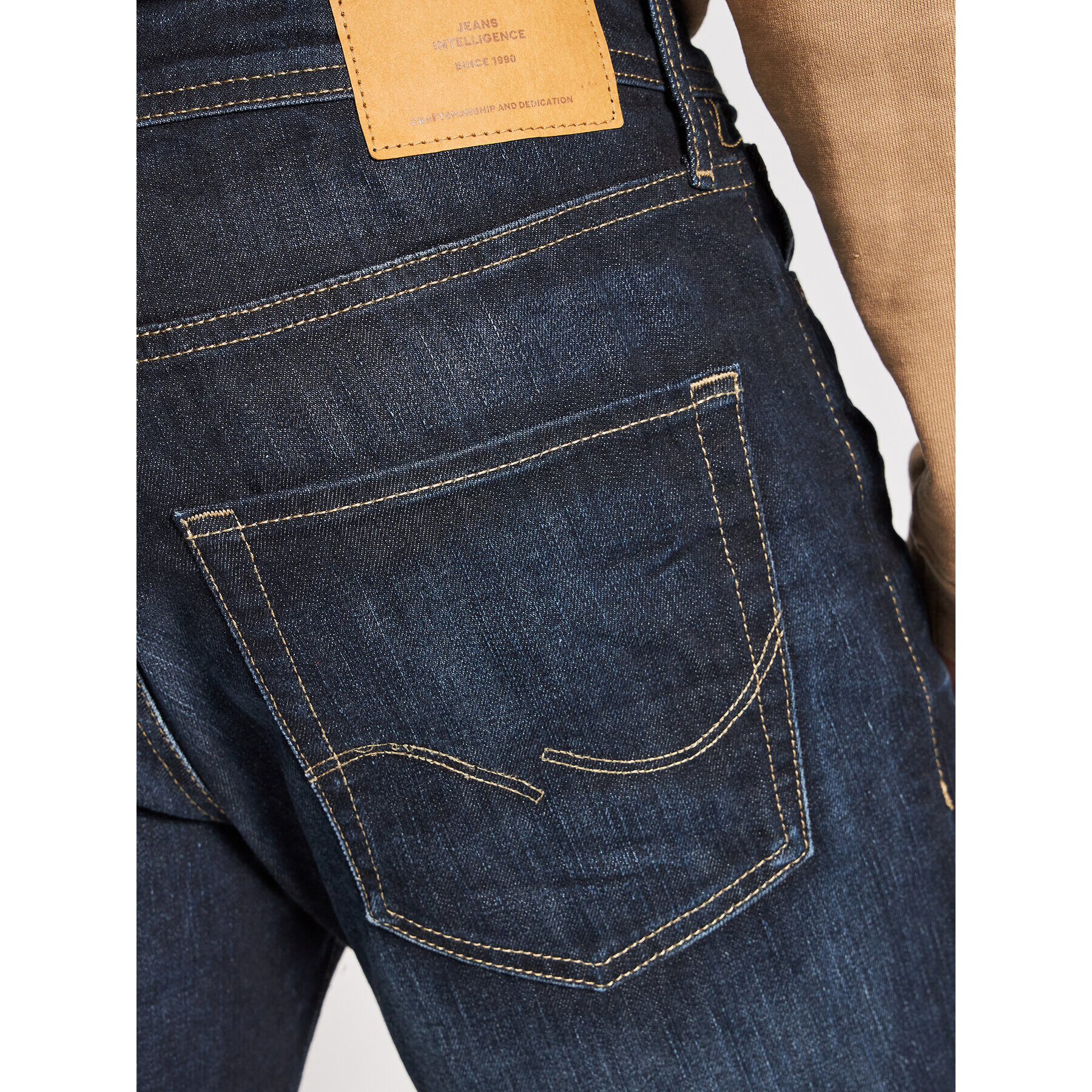 Jack&Jones Jeansy Clark 12089063 Tmavomodrá Regular Fit - Pepit.cz