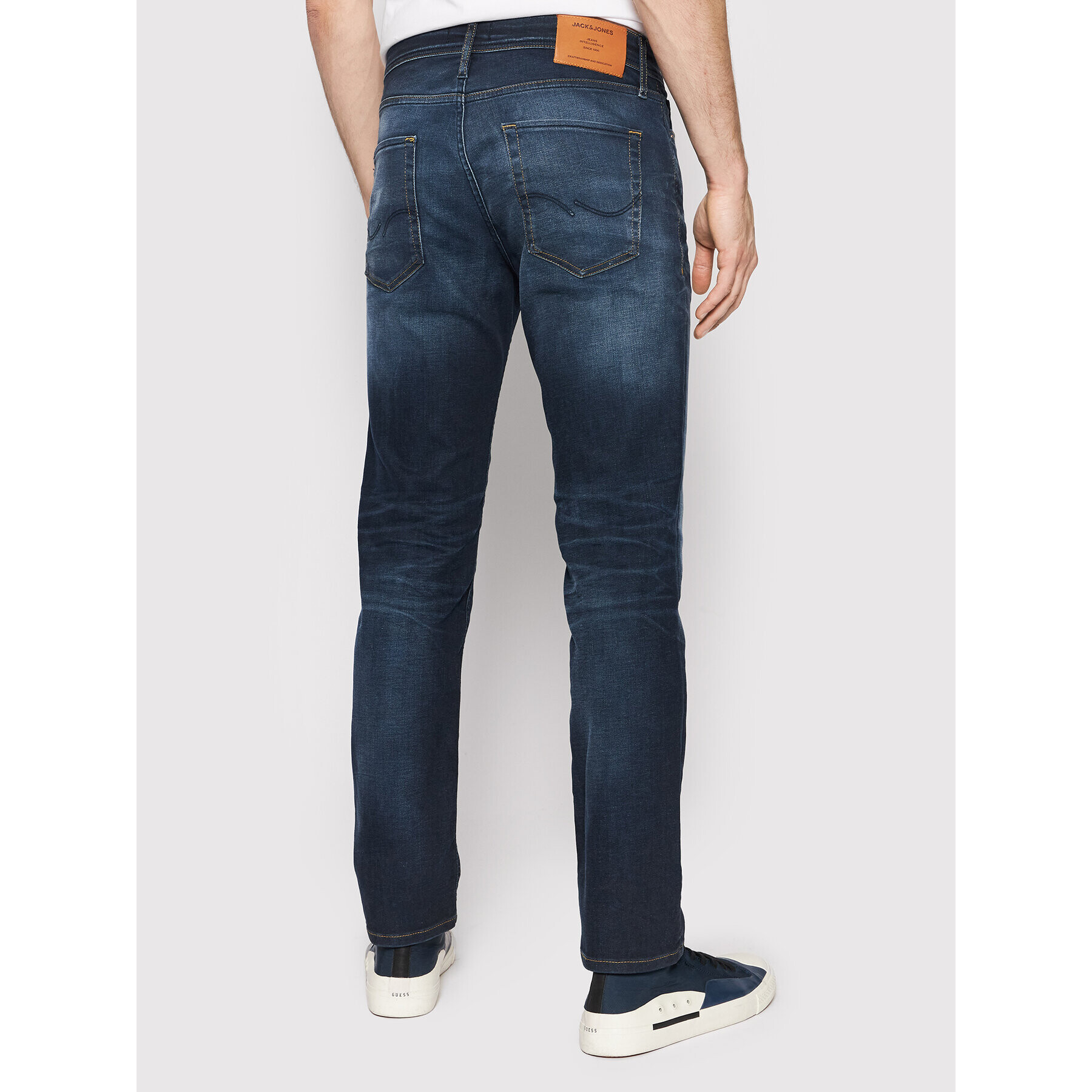 Jack&Jones Jeansy Clark 12182565 Tmavomodrá Regular Fit - Pepit.cz