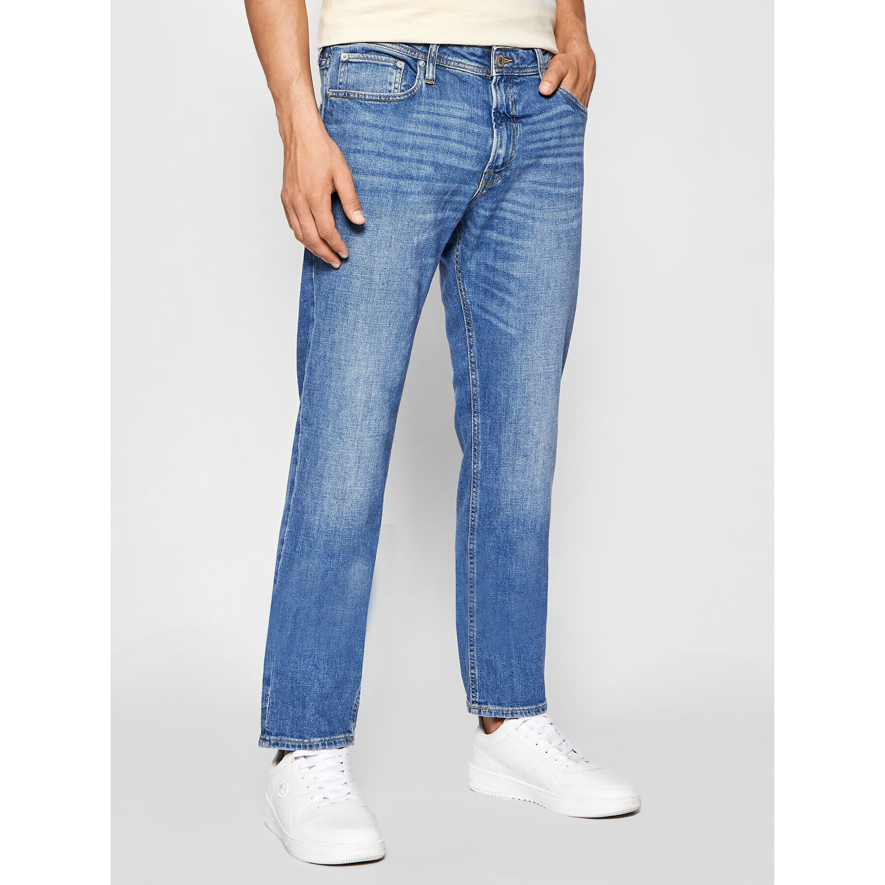 Jack&Jones Jeansy Clark 12192653 Modrá Regular Fit - Pepit.cz