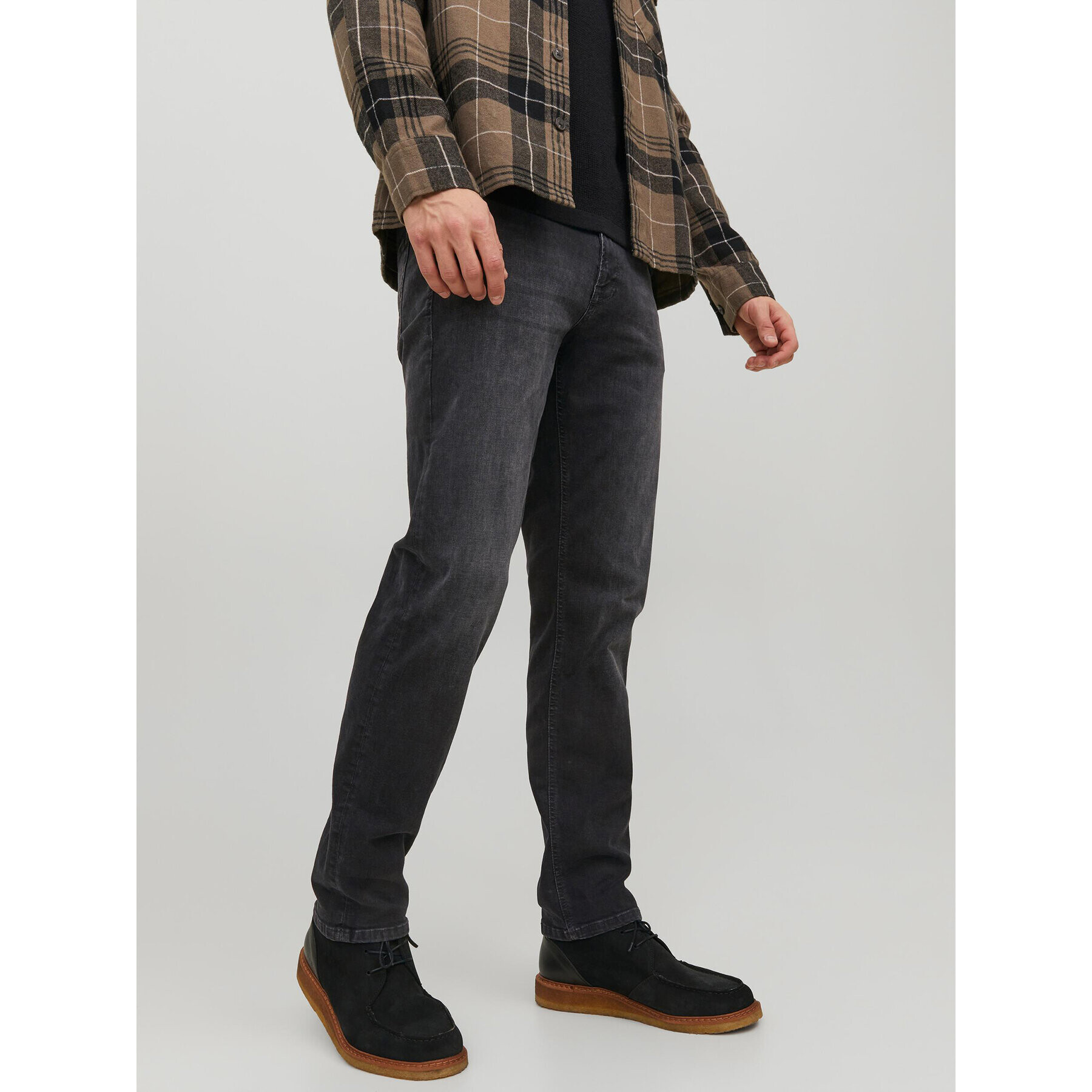 Jack&Jones Jeansy Clark 12214786 Černá Regular Fit - Pepit.cz