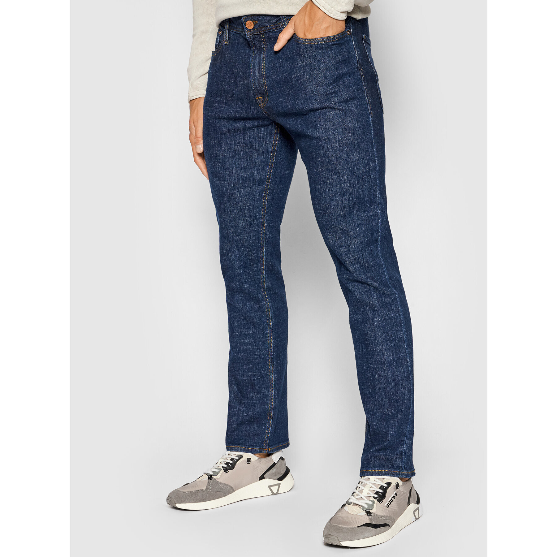 Jack&Jones Jeansy Clark Orginal 12189506 Tmavomodrá Regular Fit - Pepit.cz