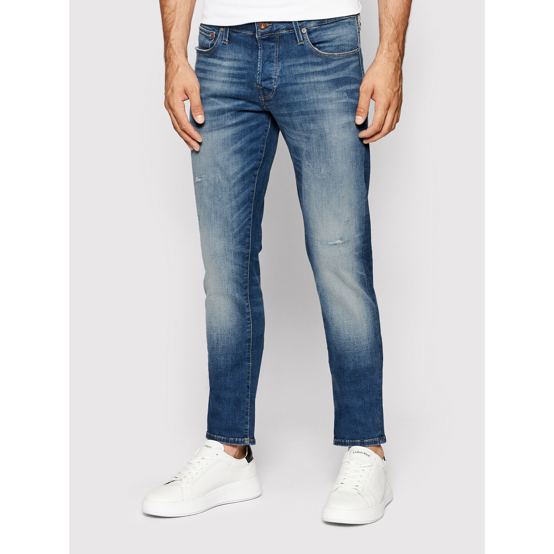 Jack&Jones Jeansy Gleen 12199752 Modrá Slim Fit - Pepit.cz