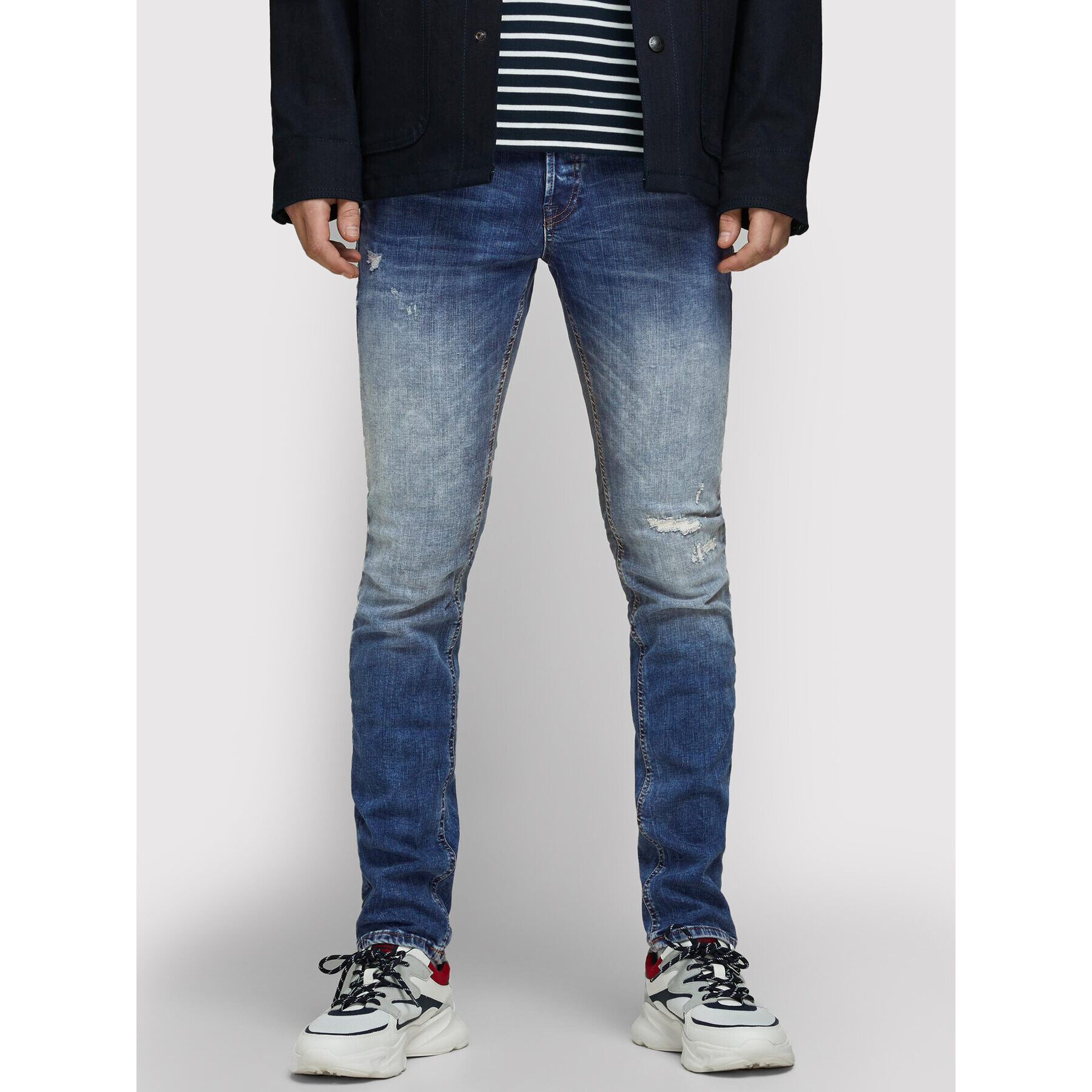 Jack&Jones Jeansy Glenn 12168932 Modrá Slim Fit - Pepit.cz