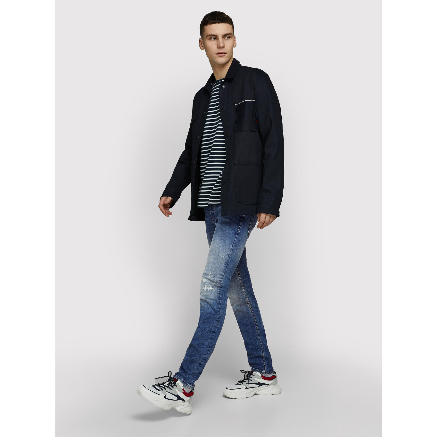 Jack&Jones Jeansy Glenn 12168932 Modrá Slim Fit - Pepit.cz