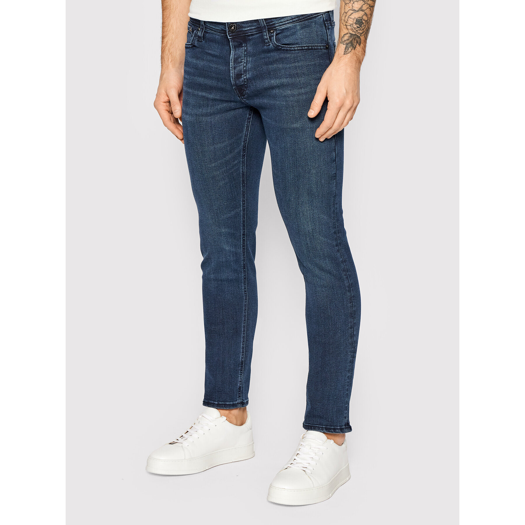 Jack&Jones Jeansy Glenn 12173407 Tmavomodrá Slim Fit - Pepit.cz