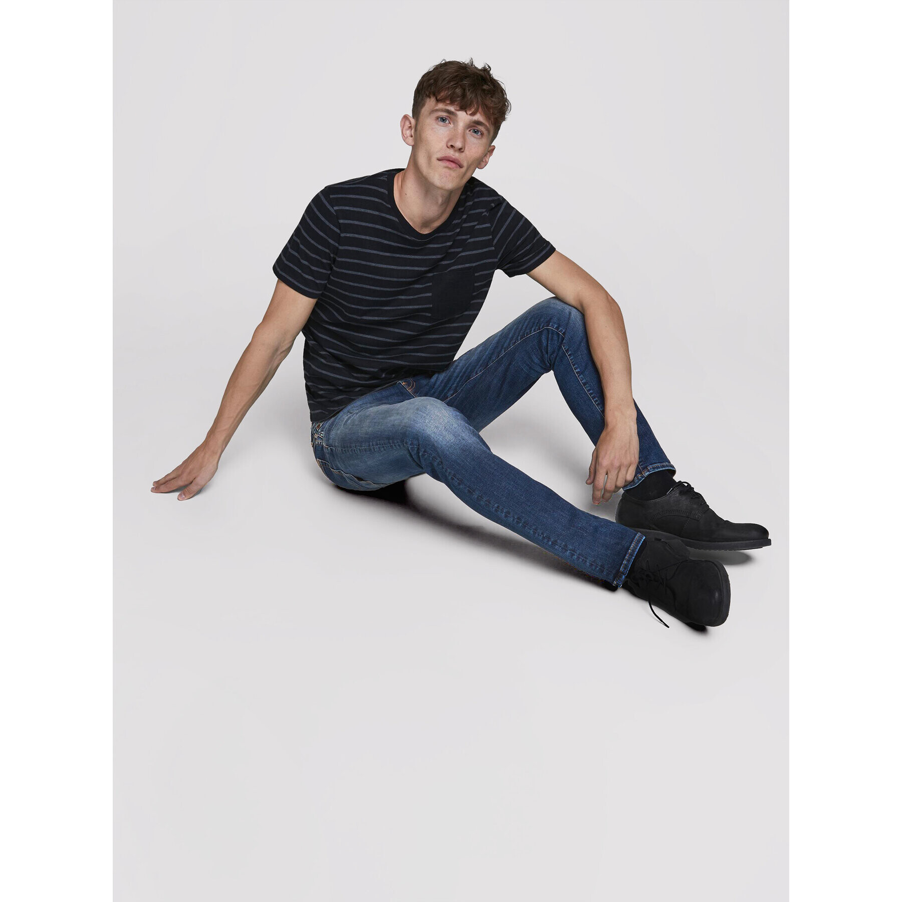 Jack&Jones Jeansy Glenn 12175888 Tmavomodrá Slim Fit - Pepit.cz