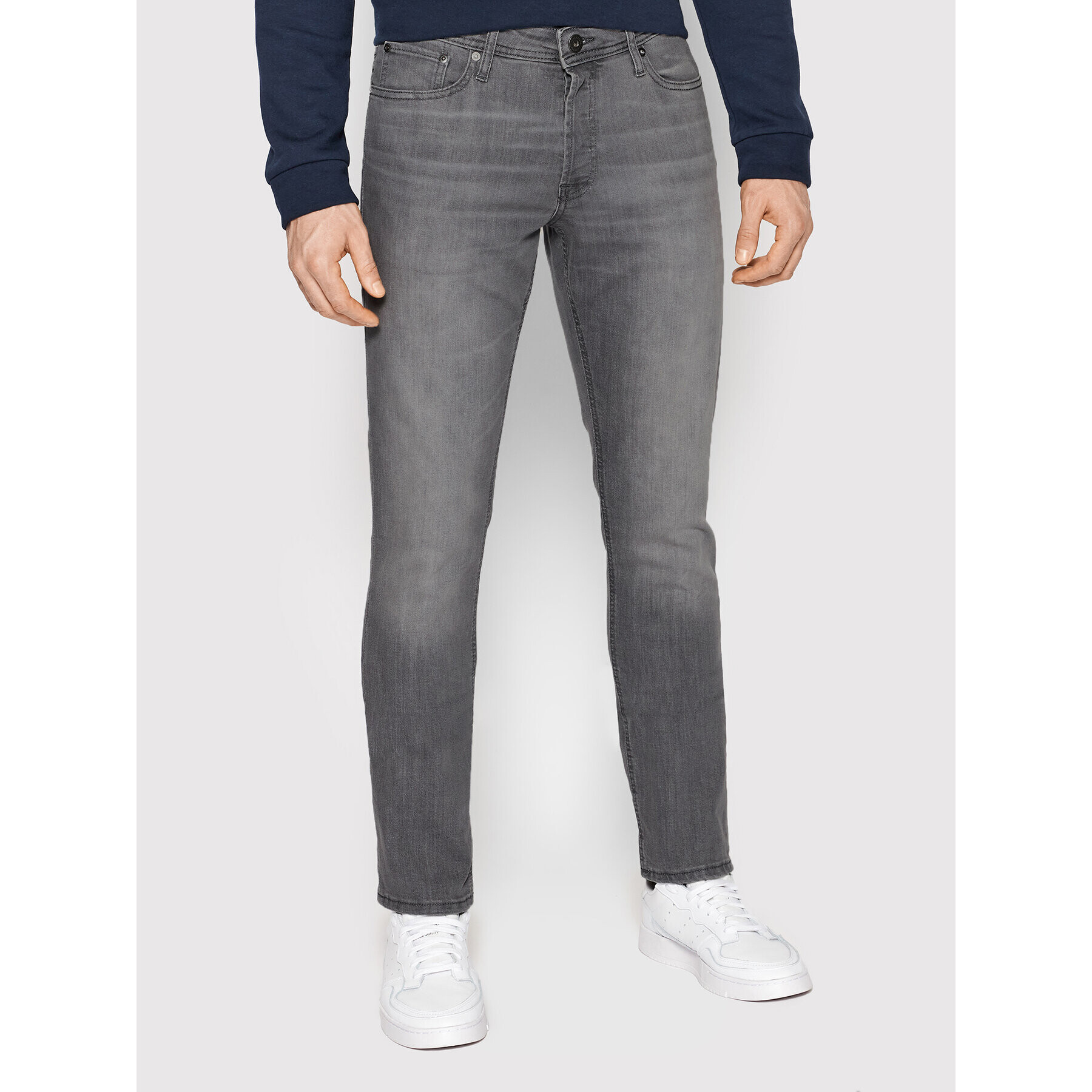 Jack&Jones Jeansy Glenn 12184226 Šedá Slim Fit - Pepit.cz