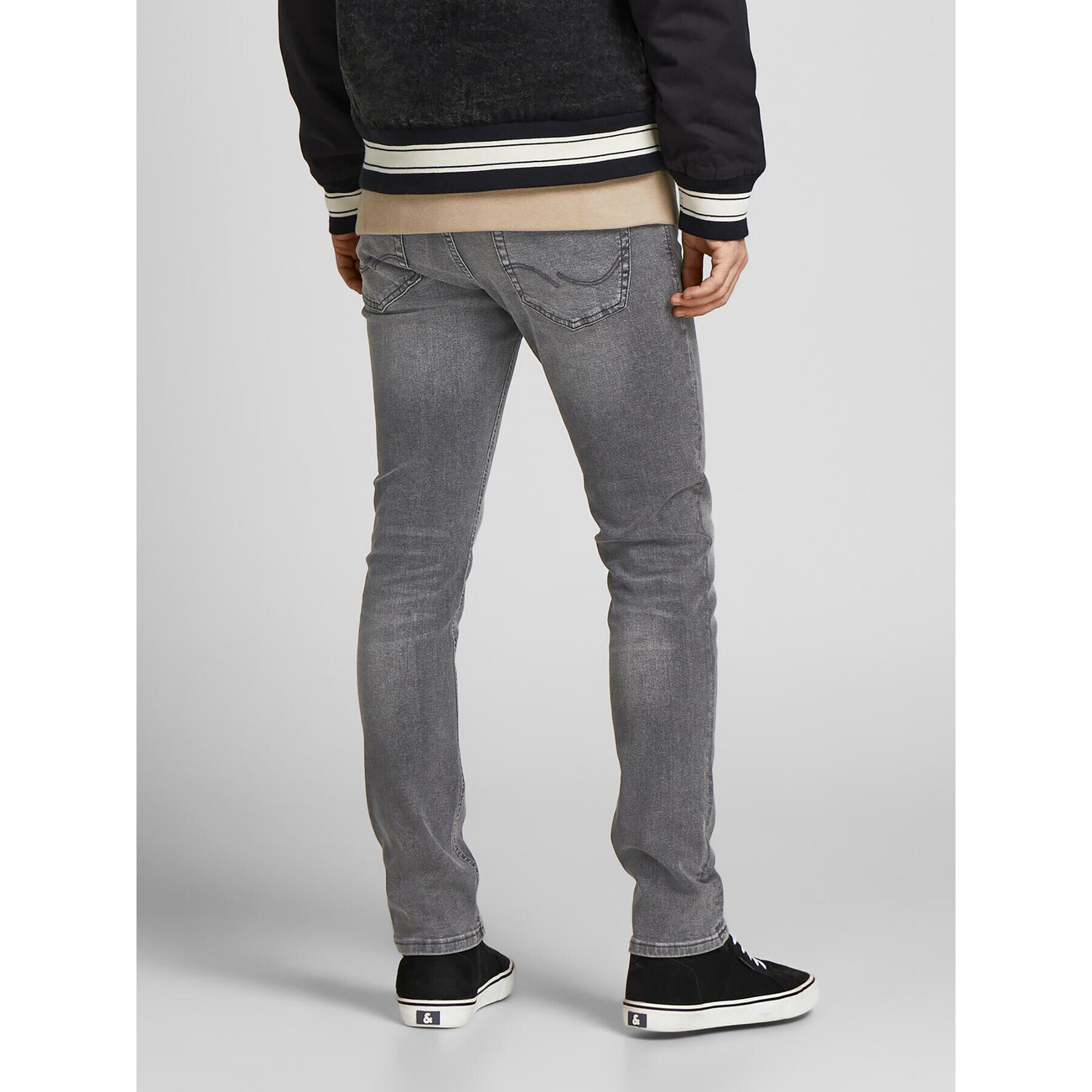 Jack&Jones Jeansy Glenn 12184474 Šedá Slim Fit - Pepit.cz