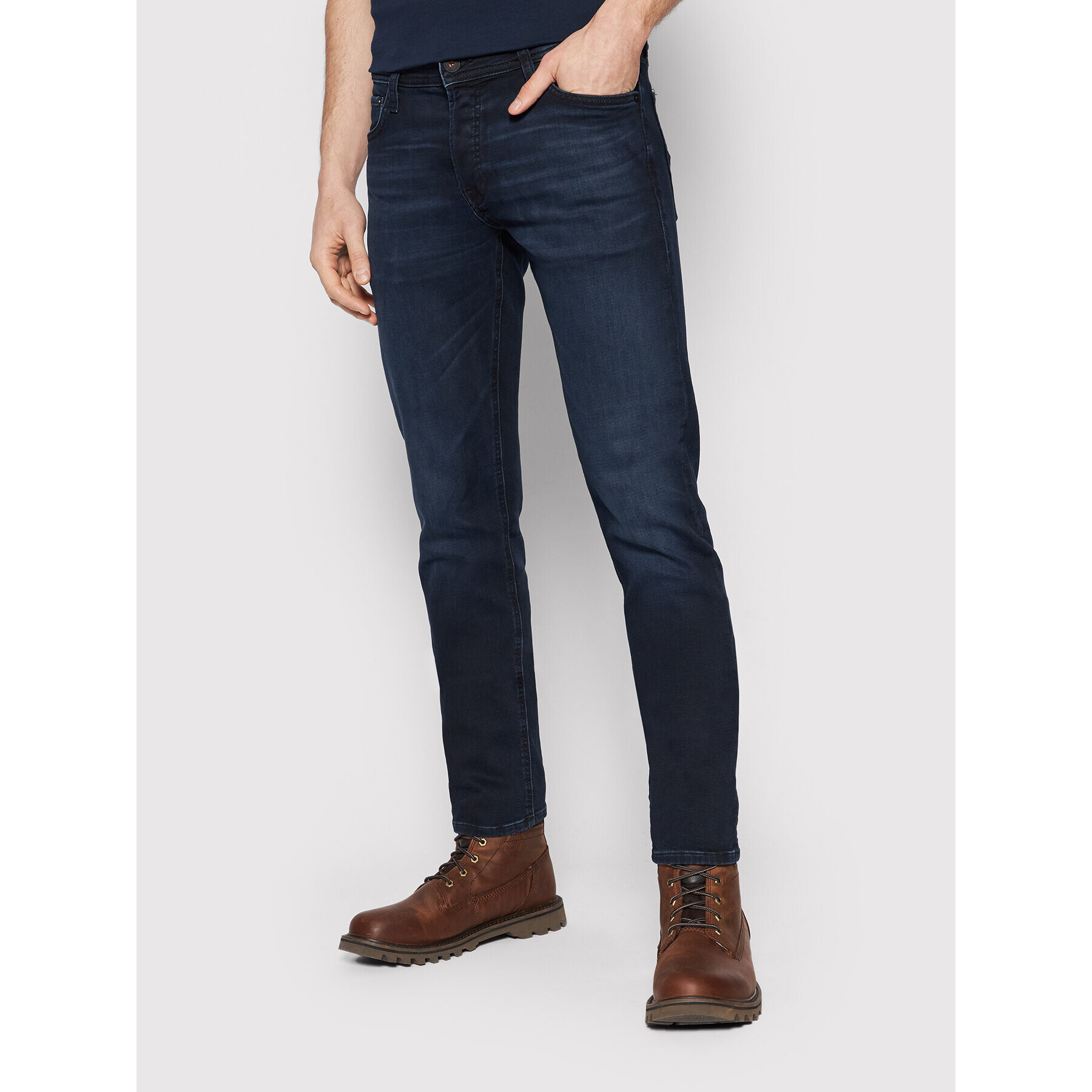 Jack&Jones Jeansy Glenn 12190946 Tmavomodrá Slim Fit - Pepit.cz