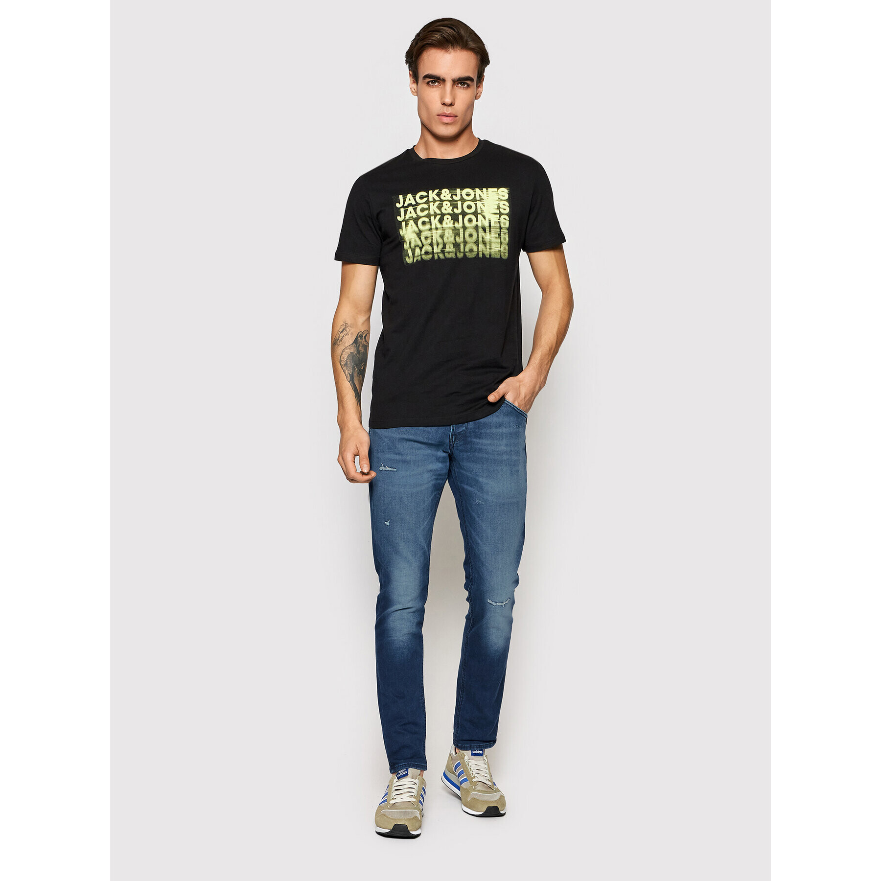 Jack&Jones Jeansy Glenn 12194539 Modrá Slim Fit - Pepit.cz