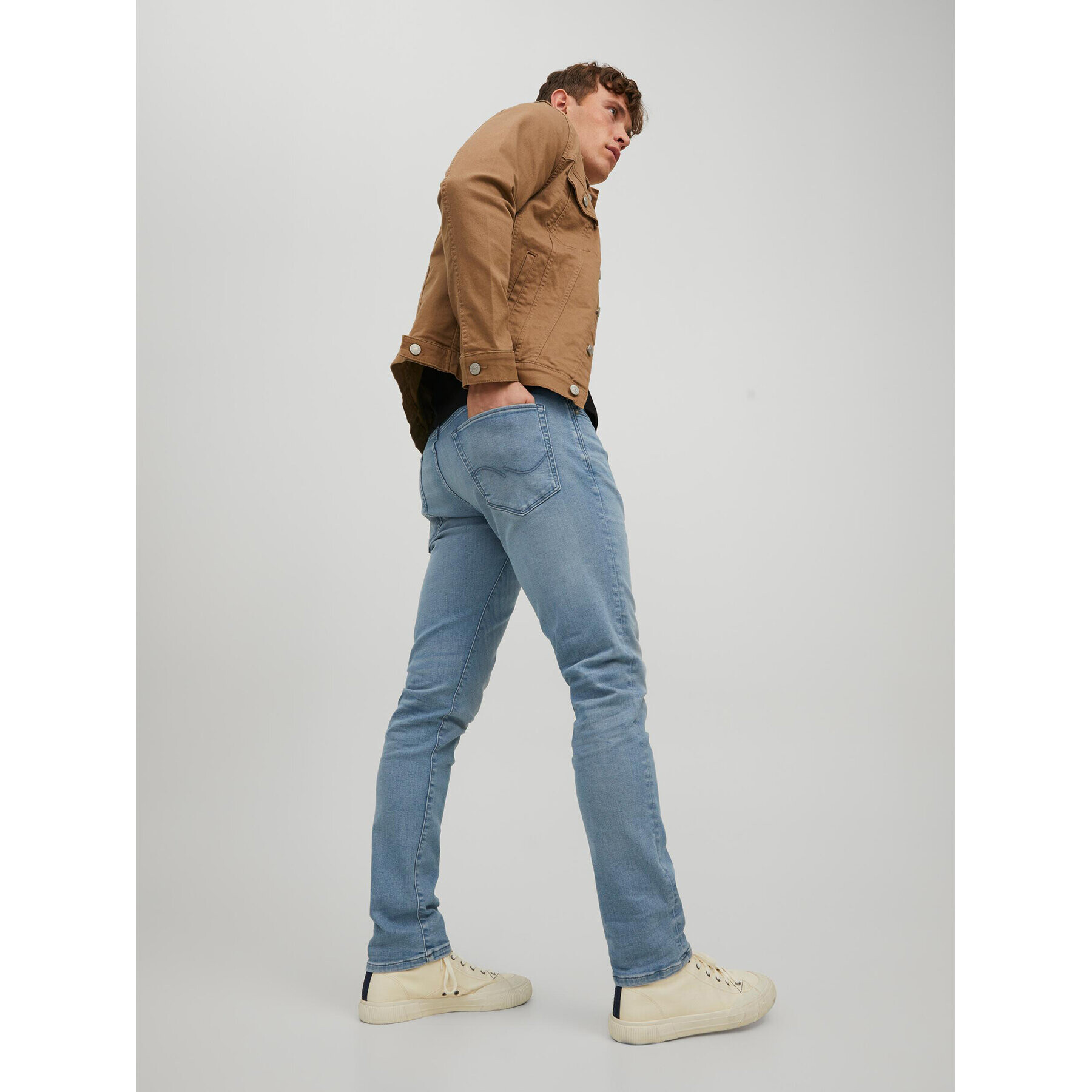 Jack&Jones Jeansy Glenn 12231649 Modrá Slim Fit - Pepit.cz