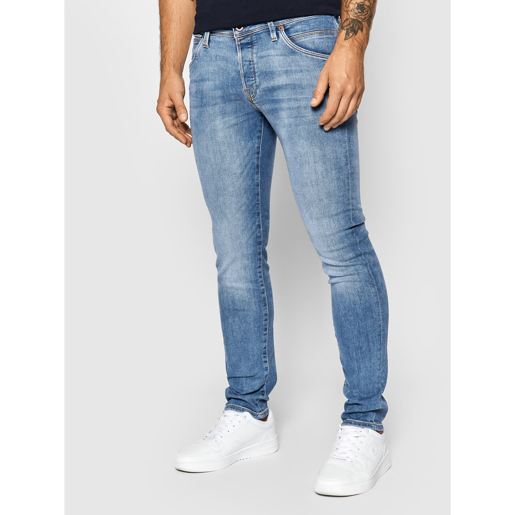 Jack&Jones Jeansy Glenn Fox 12190836 Modrá Slim Fit - Pepit.cz