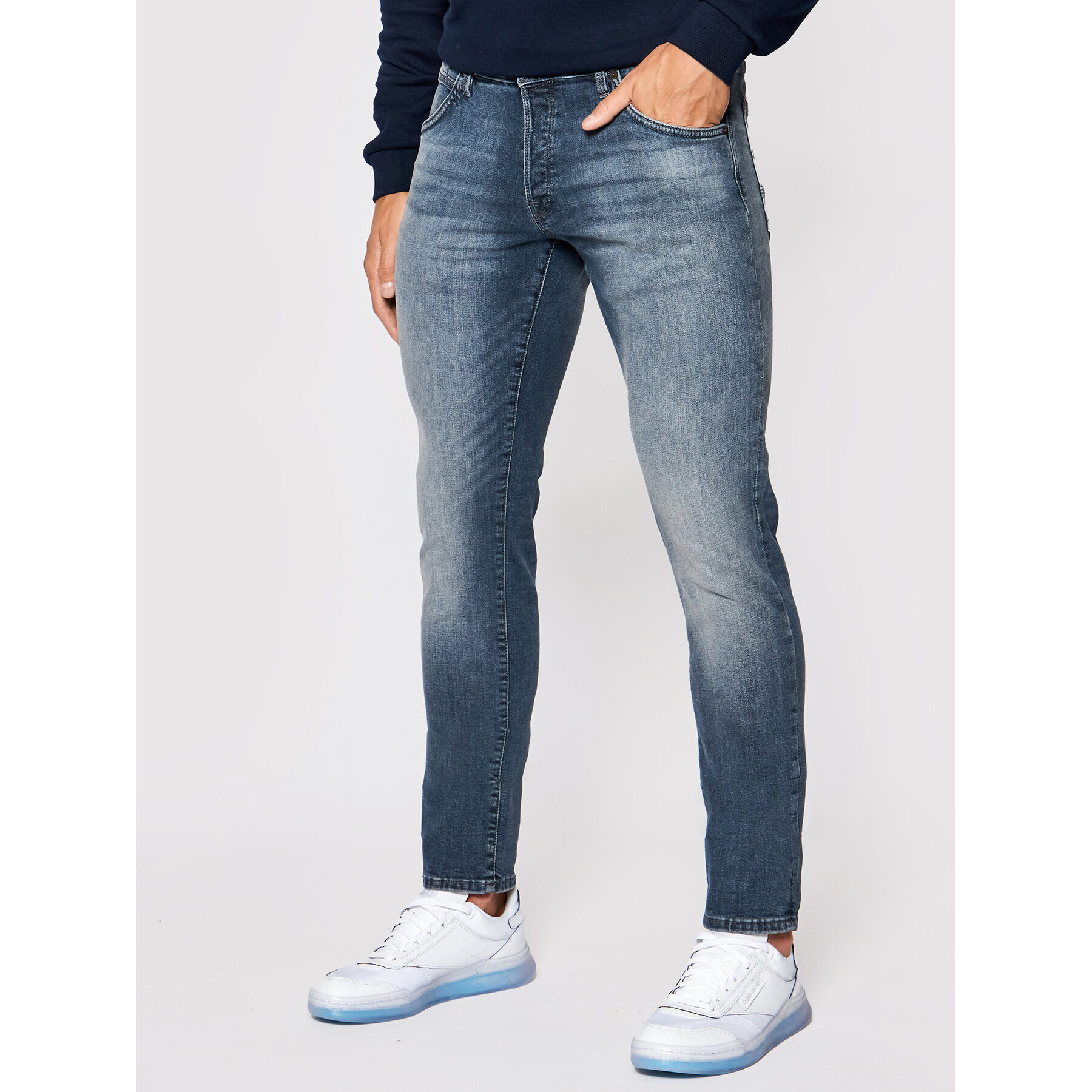 Jack&Jones Jeansy Glenn Fox Agi 12190837 Tmavomodrá Slim Fit - Pepit.cz