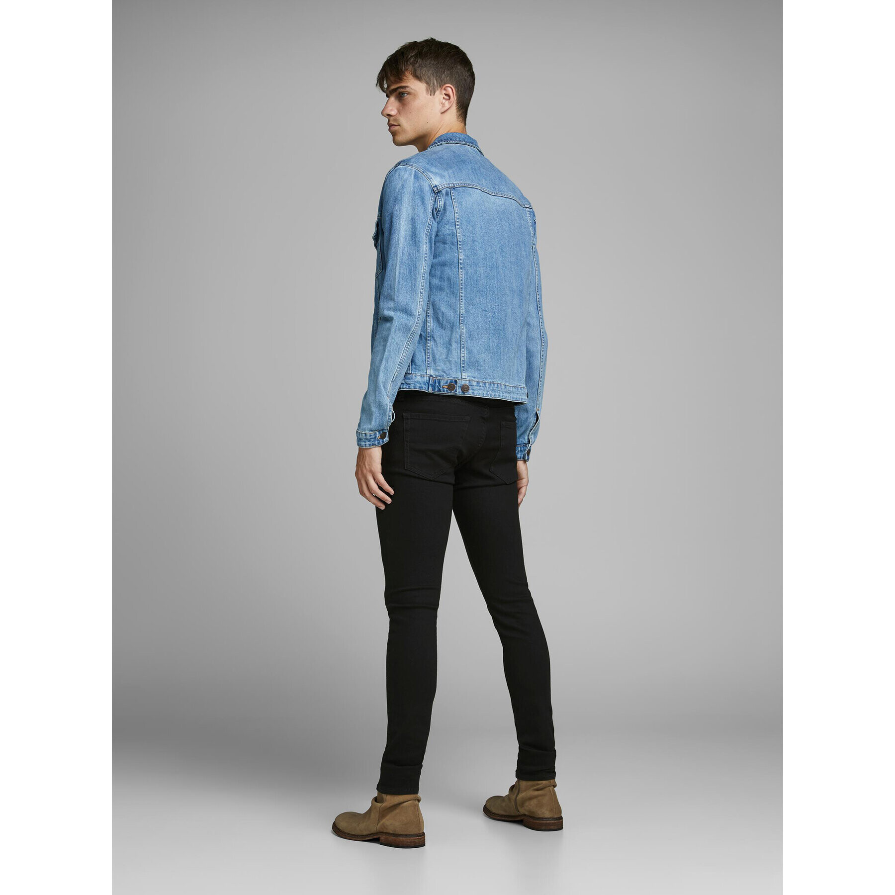 Jack&Jones Jeansy Liam 12109952 Černá Skinny Fit - Pepit.cz