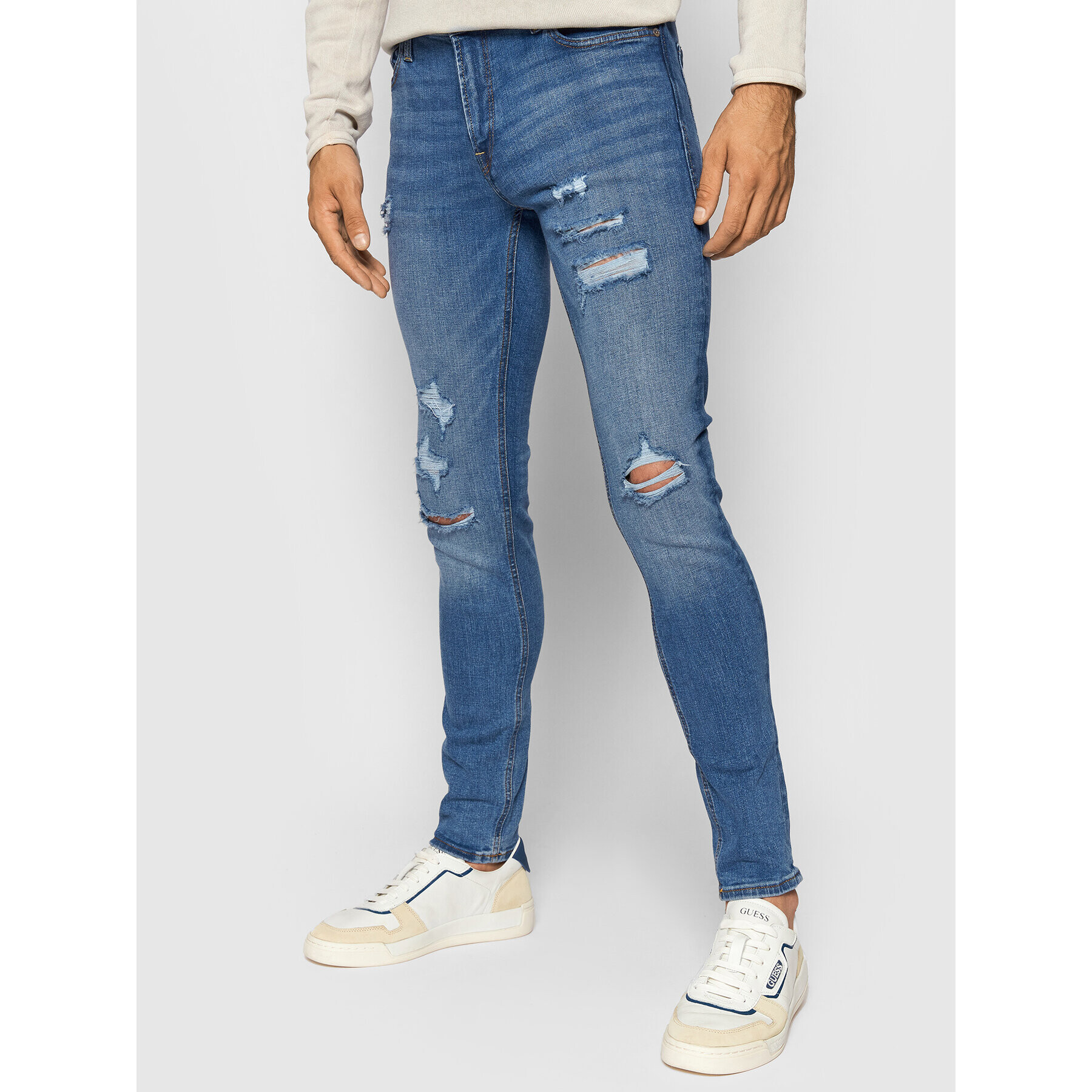 Jack&Jones Jeansy Liam Original 12168958 Tmavomodrá Skinny Fit - Pepit.cz