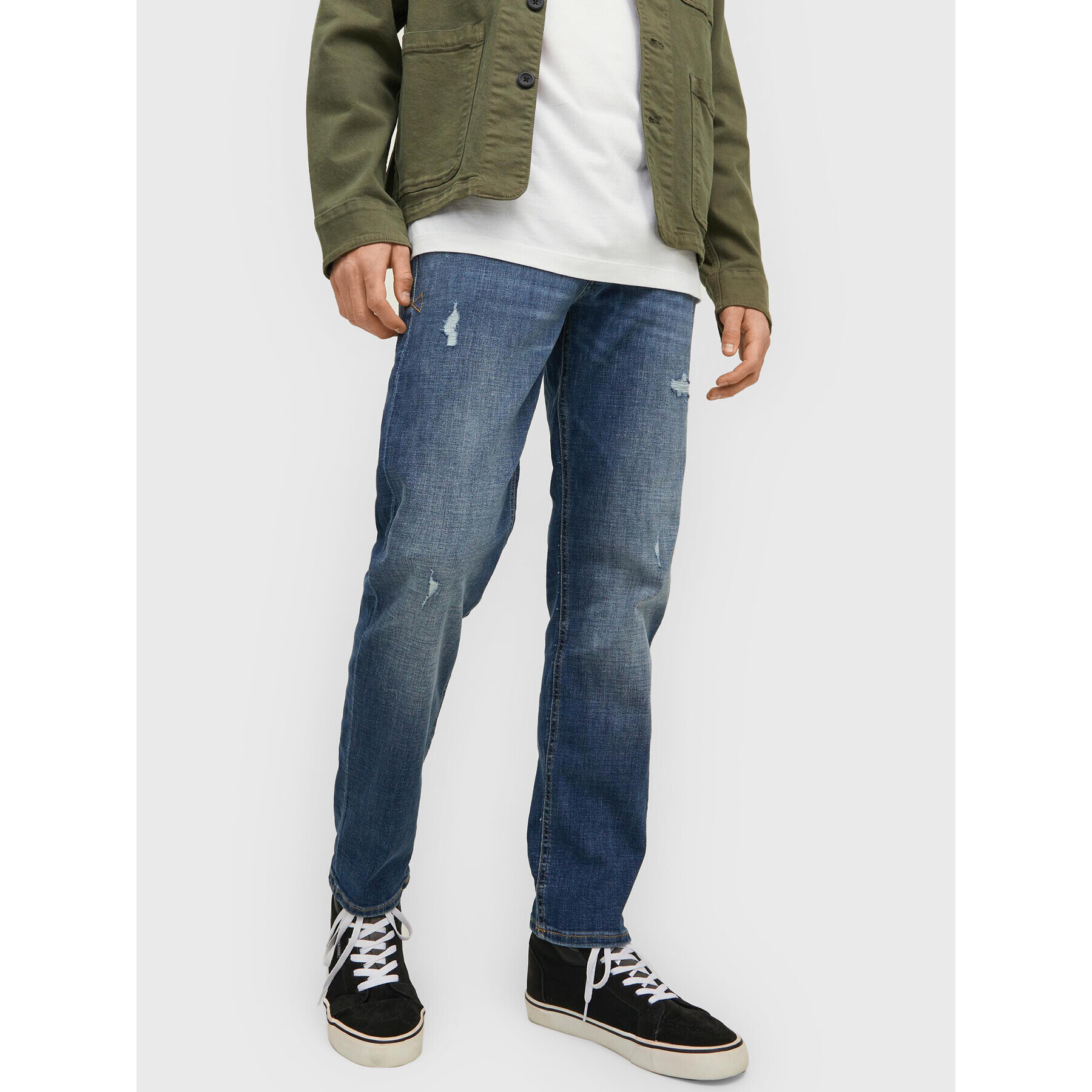 Jack&Jones Jeansy Mike 12219141 Modrá Regular Fit - Pepit.cz