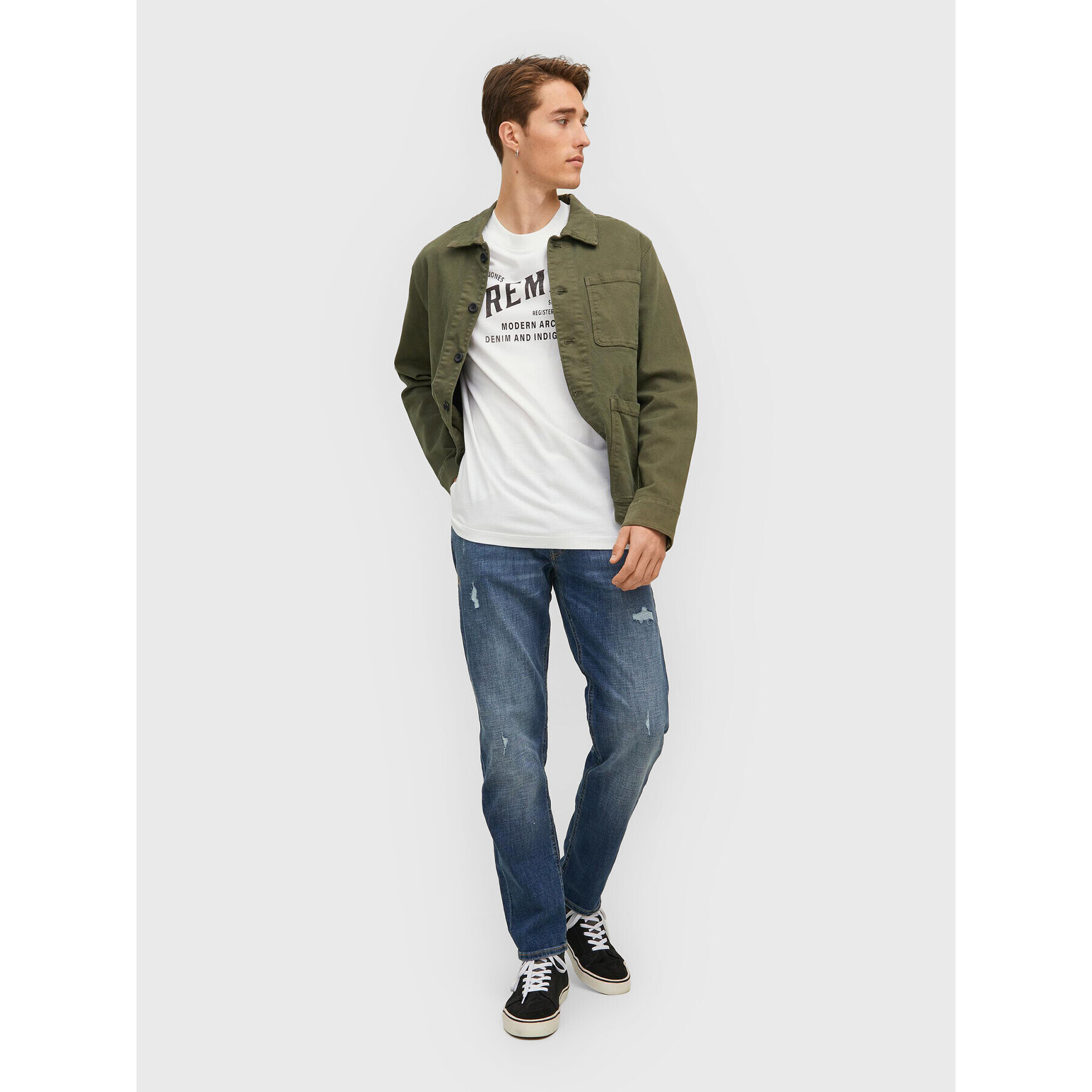 Jack&Jones Jeansy Mike 12219141 Modrá Regular Fit - Pepit.cz